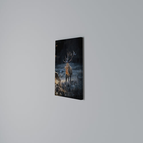 ANTLERED REGALITY Vertical Canvas Print