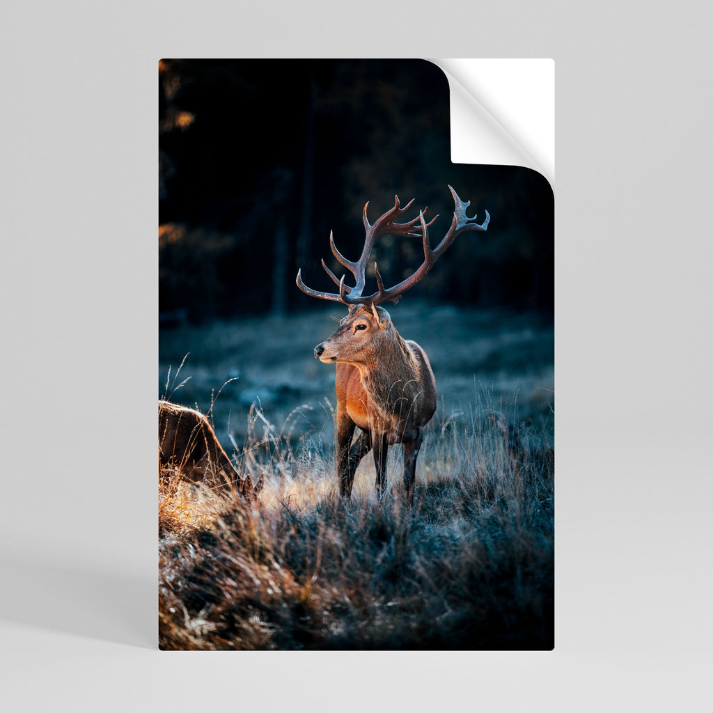 Affiche verticale autocollante Antlered Regality