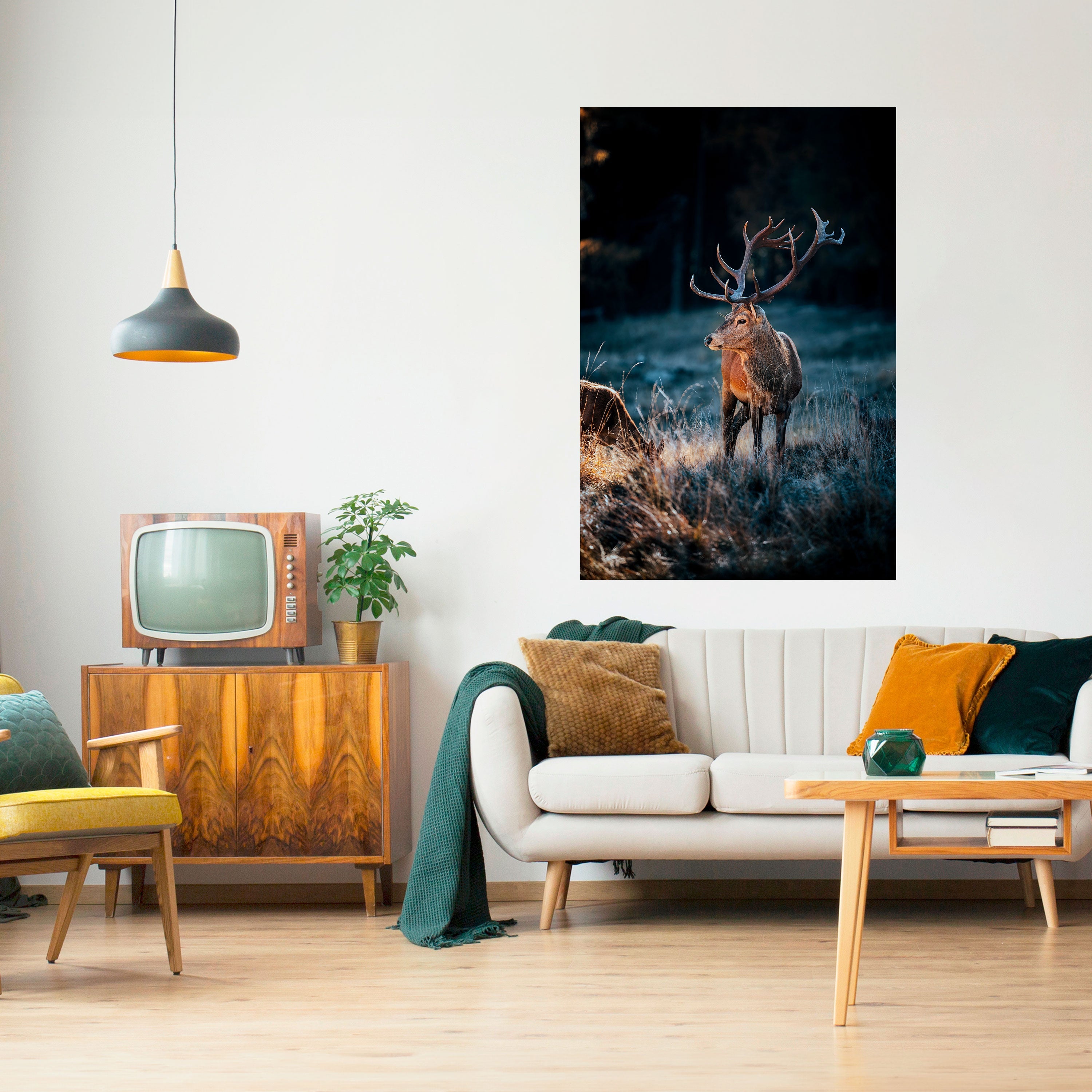 Affiche verticale autocollante Antlered Regality