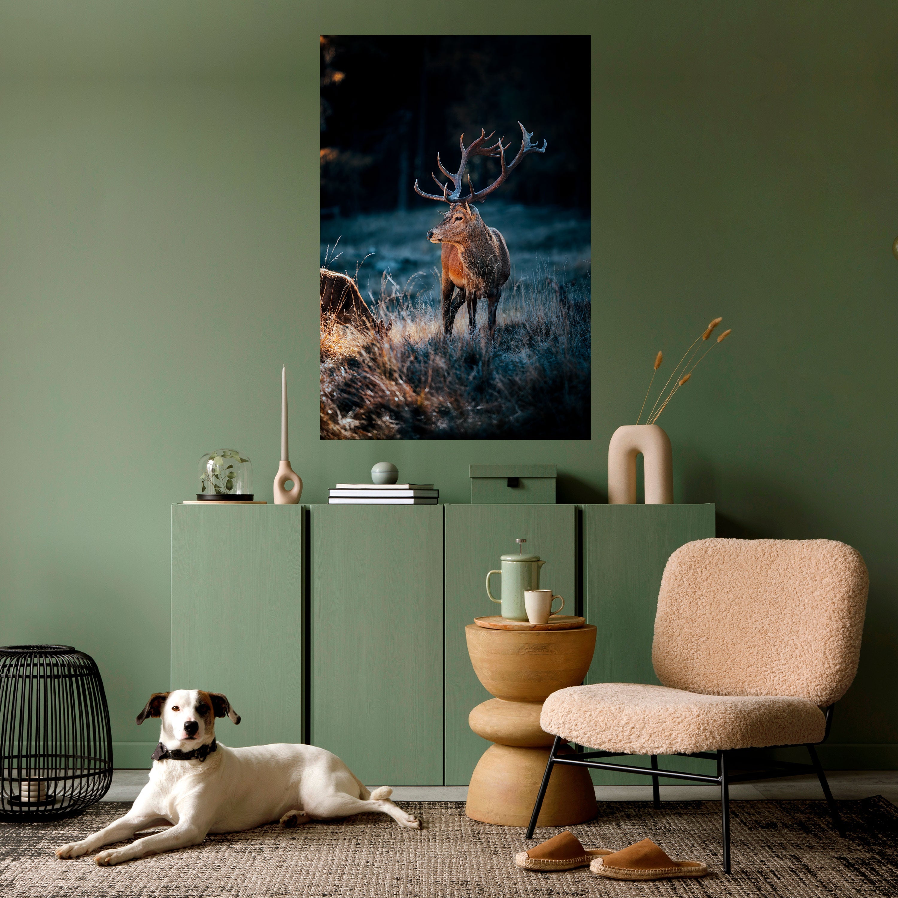 Affiche verticale autocollante Antlered Regality