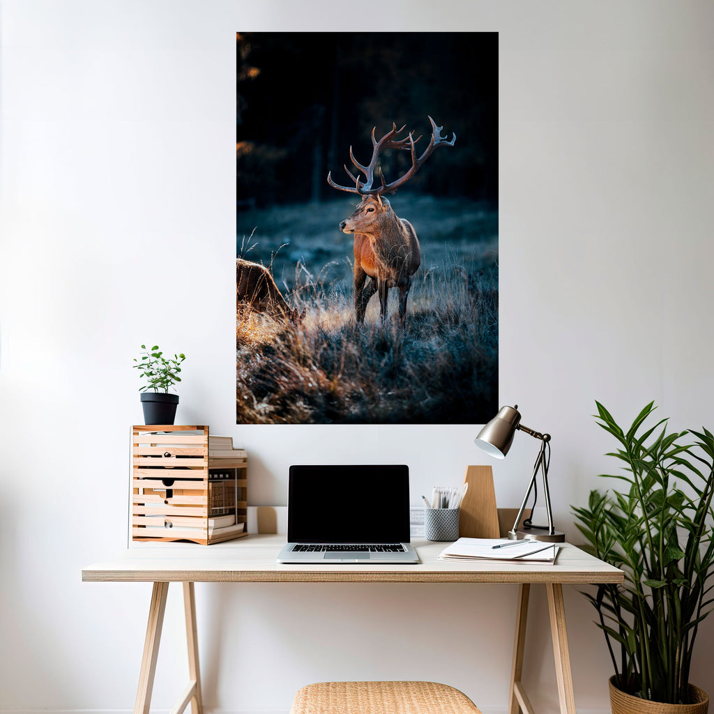 Affiche verticale autocollante Antlered Regality