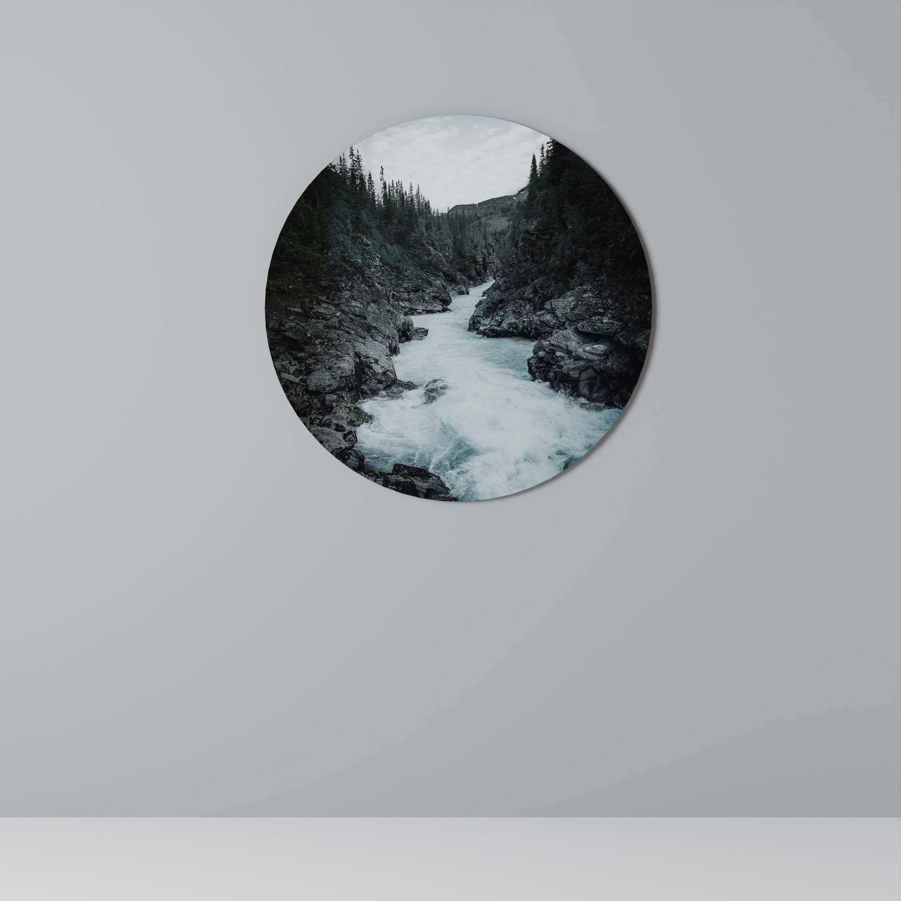 RÉFLEXIONS PRÉCIPITANTES Art mural rond