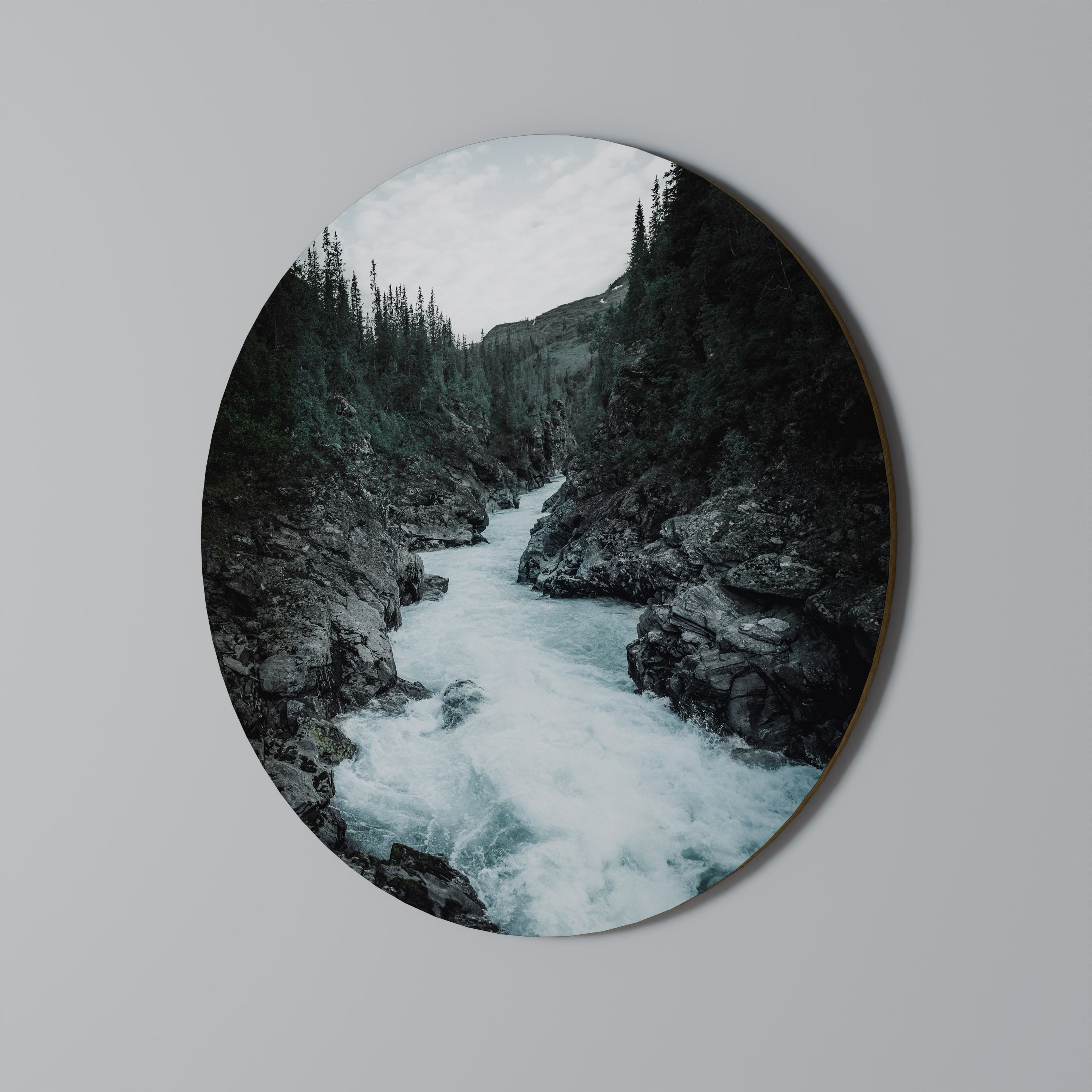 RÉFLEXIONS PRÉCIPITANTES Art mural rond