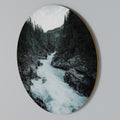 RUSHING REFLECTIONS Round Wall Art