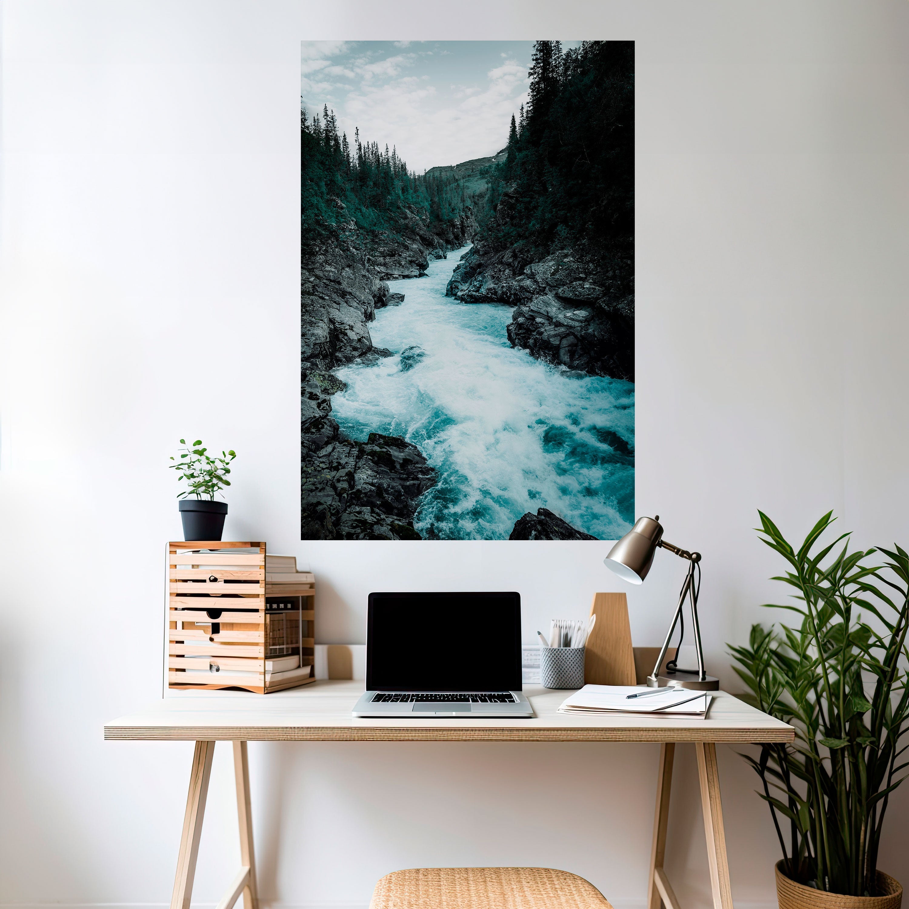 Affiche verticale autocollante « RUSHING REFLECTIONS »