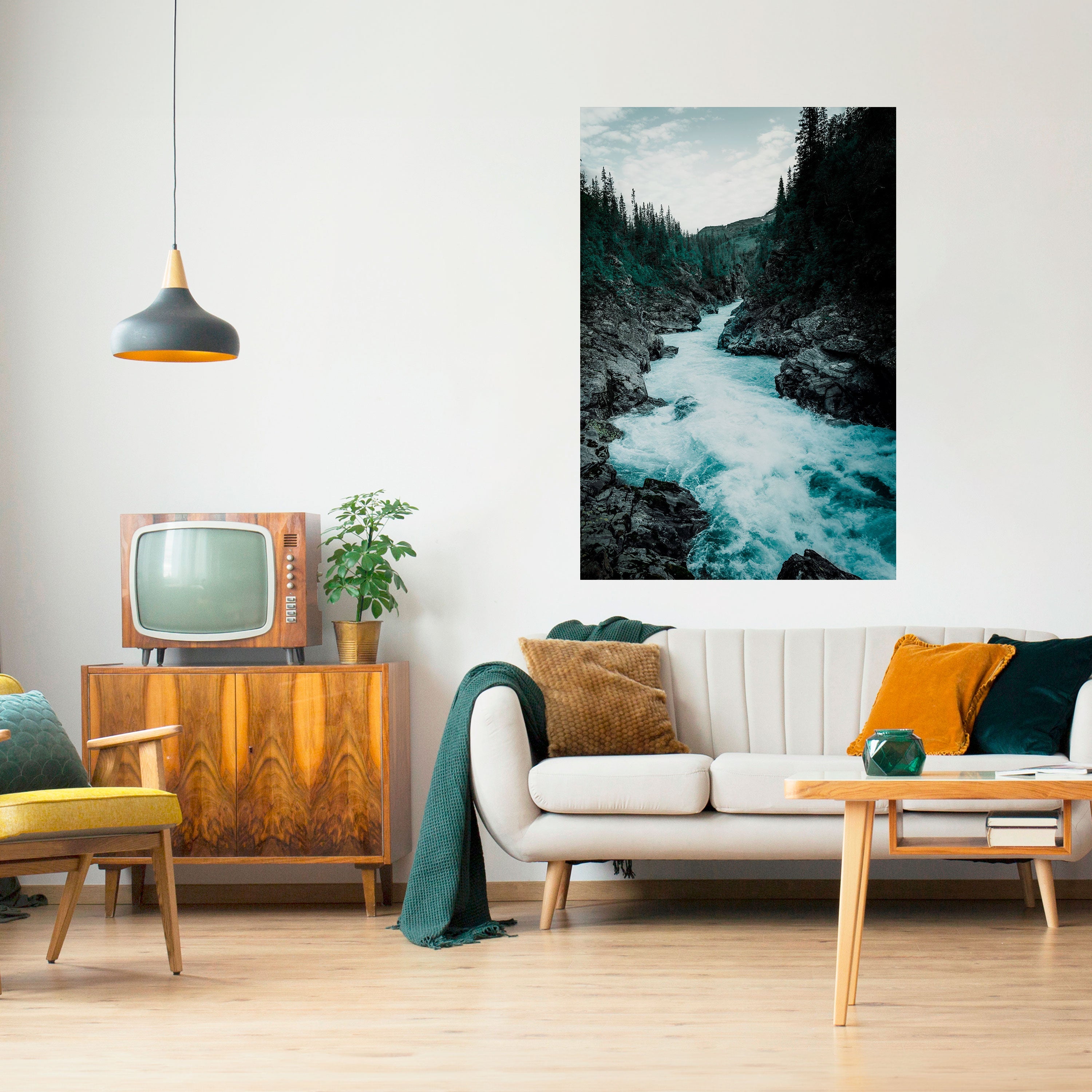 Affiche verticale autocollante « RUSHING REFLECTIONS »