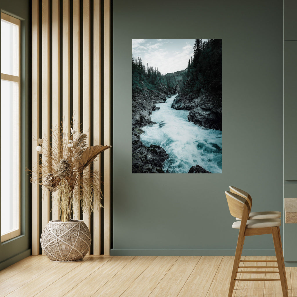 Affiche verticale autocollante « RUSHING REFLECTIONS »