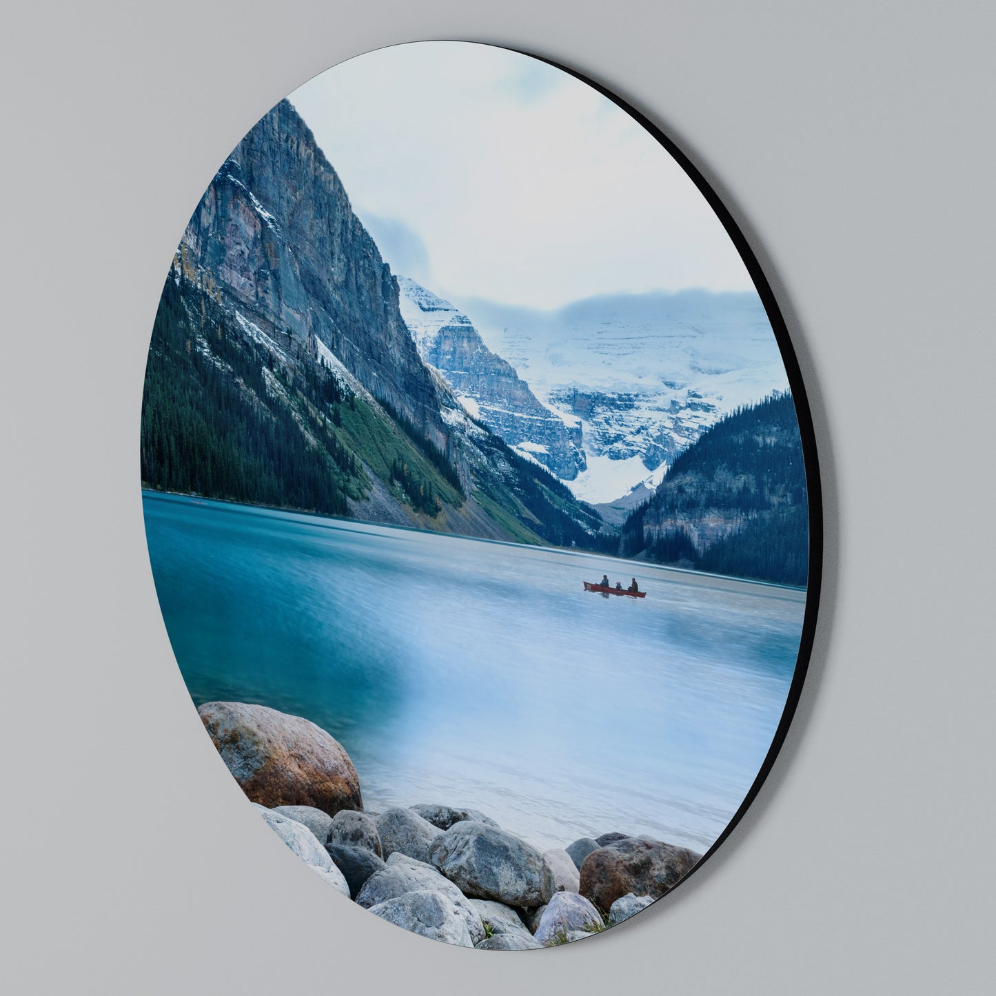 REFLECTIVE WATERS Round Wall Art