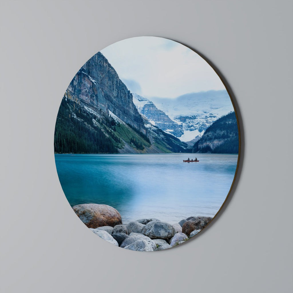 EAUX RÉFLÉCHISSANTES Art mural rond