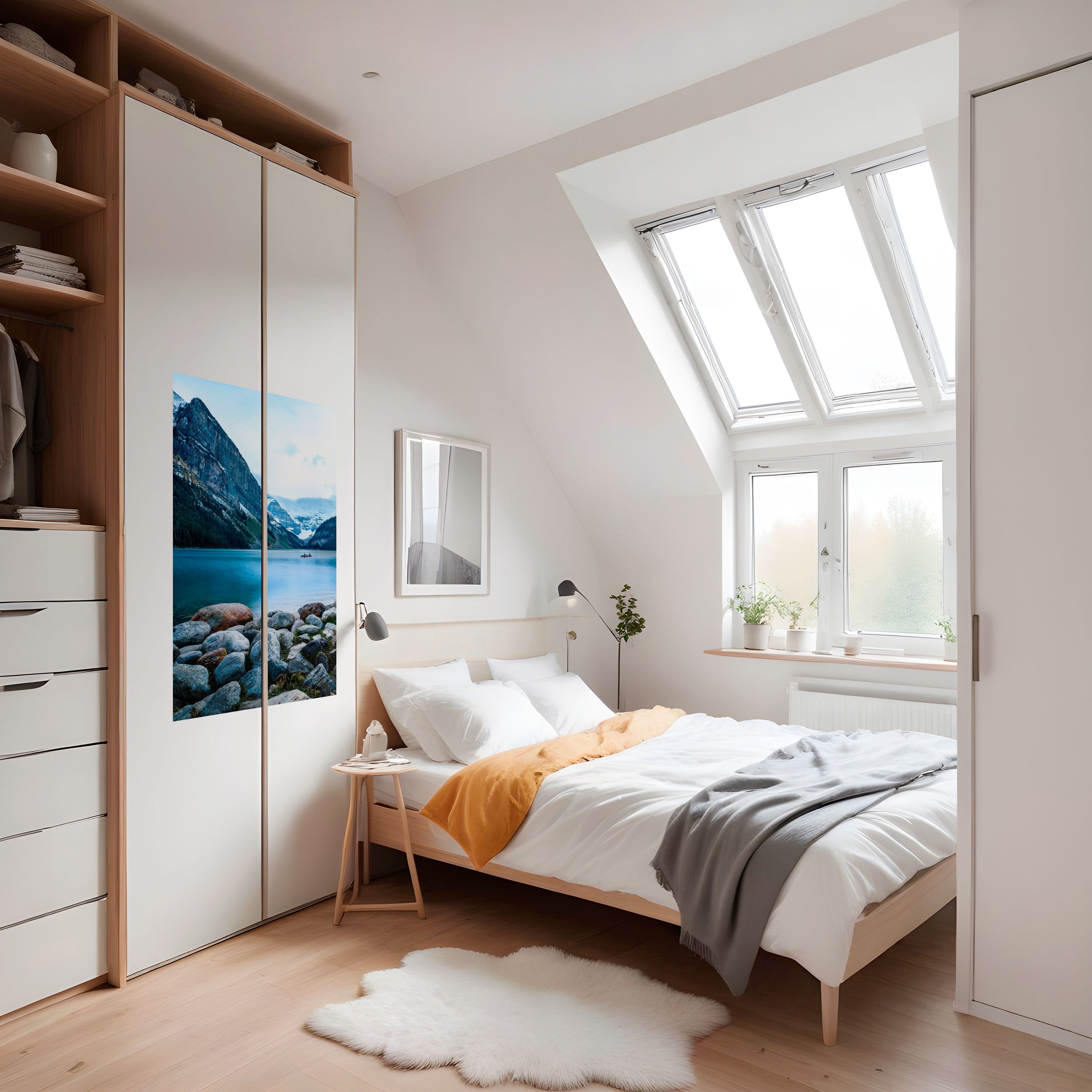 Affiche verticale autocollante EAUX RÉFLÉCHISSANTES