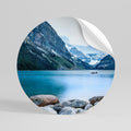 REFLECTIVE WATERS Peel and Stick Round Sticker