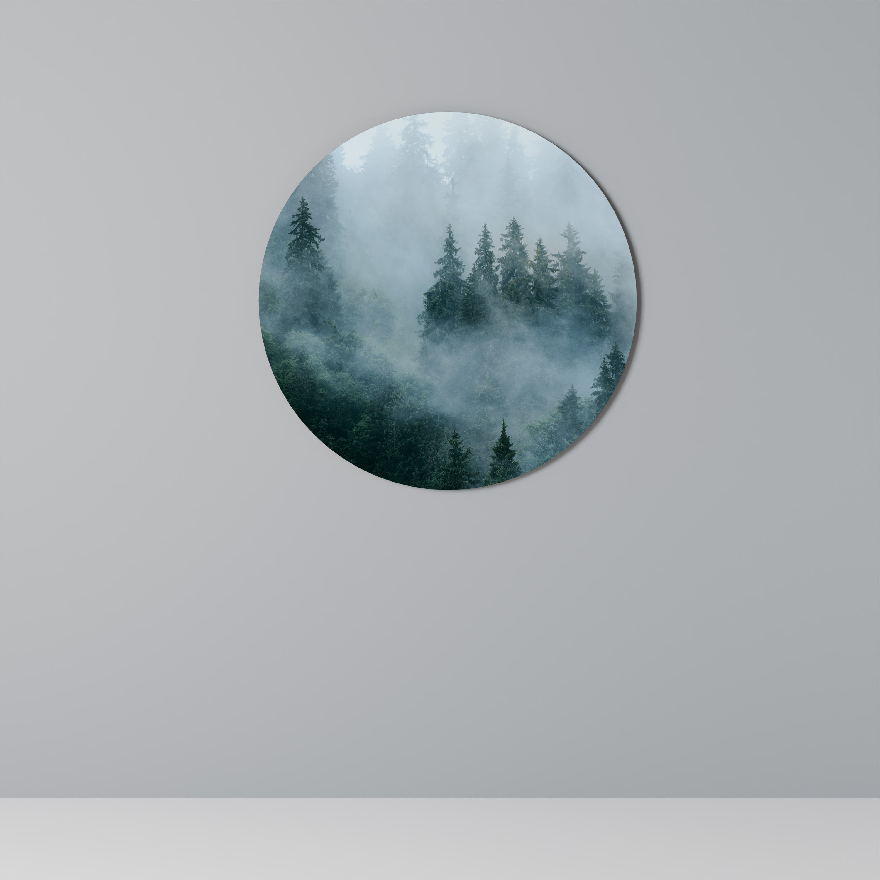 VOILE DE BRUME Art mural rond