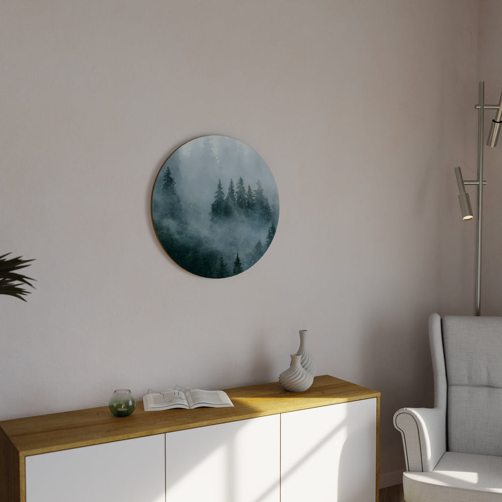 VOILE DE BRUME Art mural rond