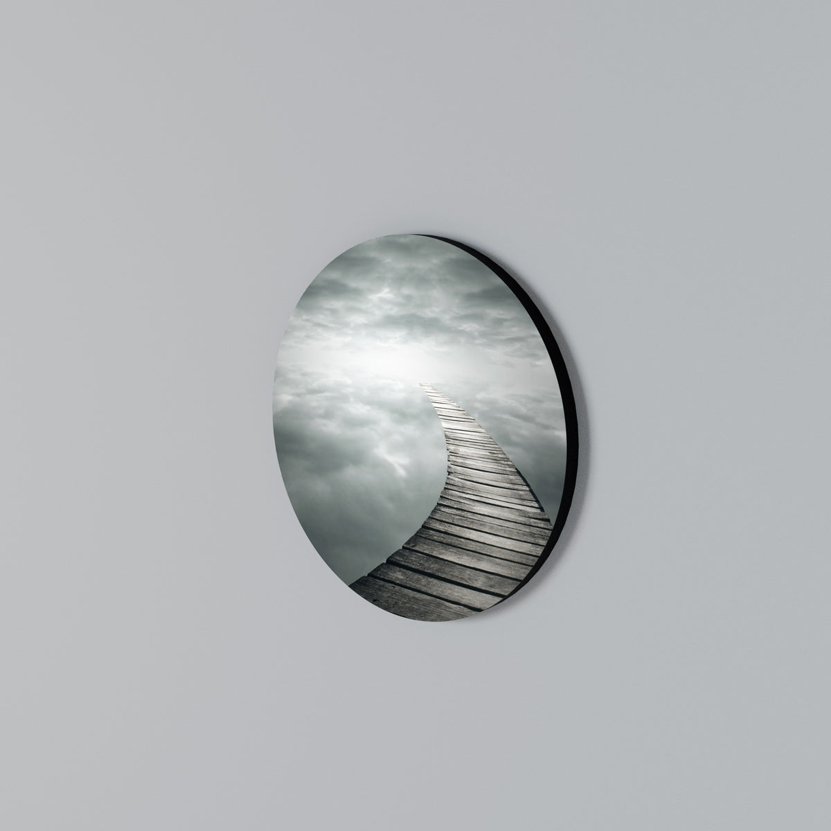 WHISPERING PATHWAYS Round Wall Art