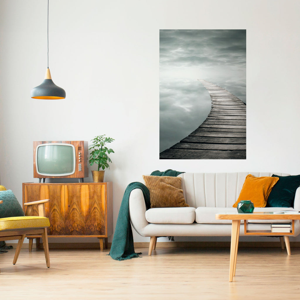 Affiche verticale autocollante « WISPERING PATHWAYS »