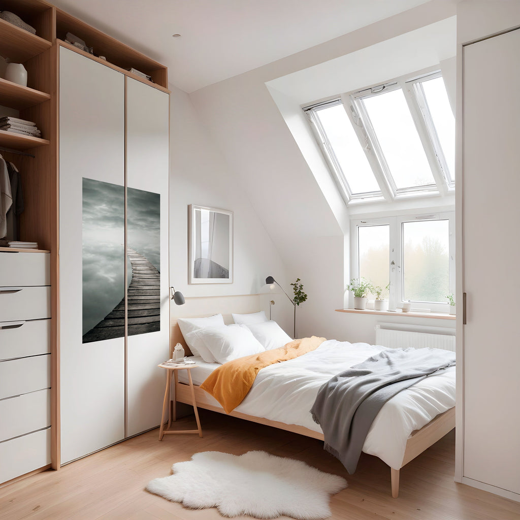 Affiche verticale autocollante « WISPERING PATHWAYS »