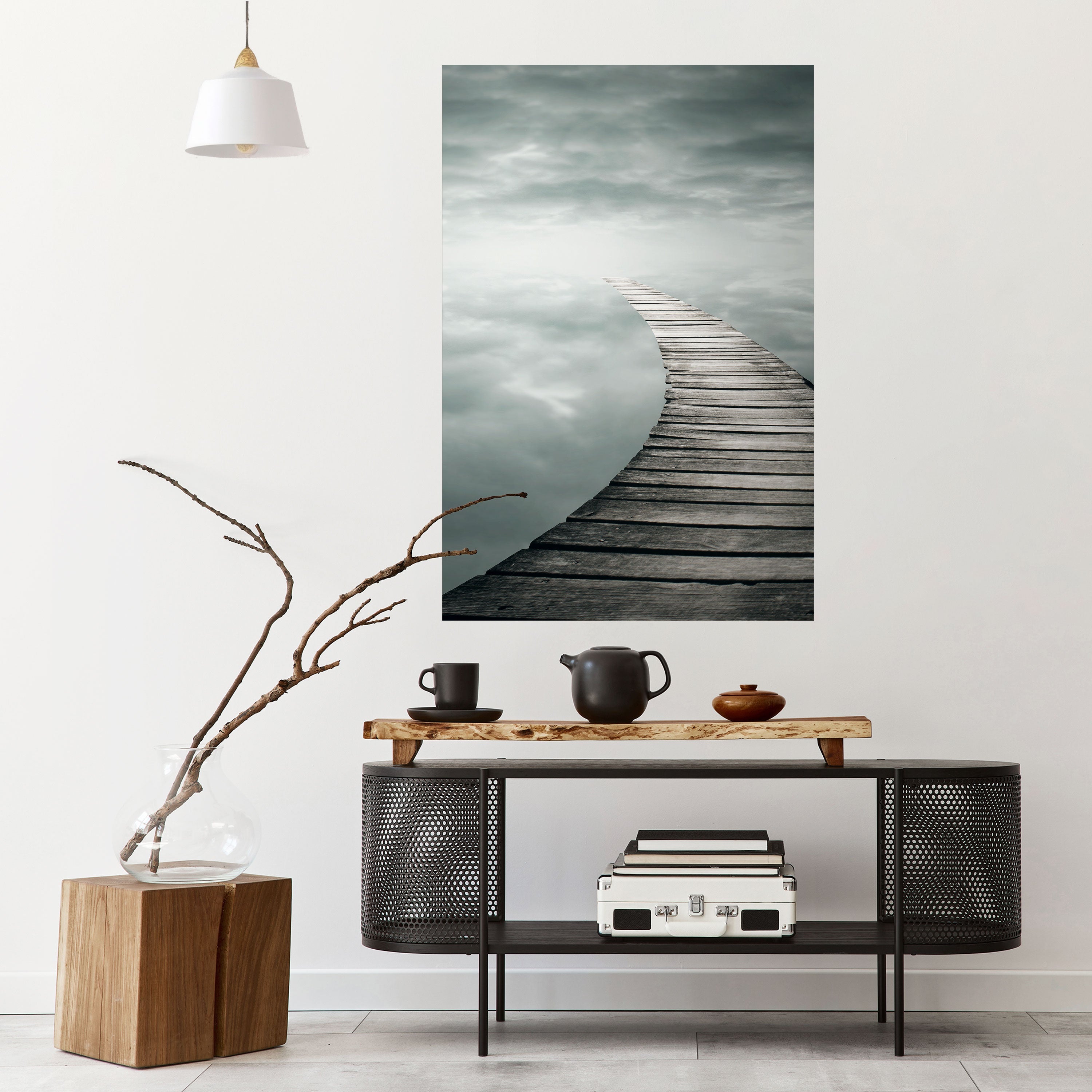 Affiche verticale autocollante « WISPERING PATHWAYS »