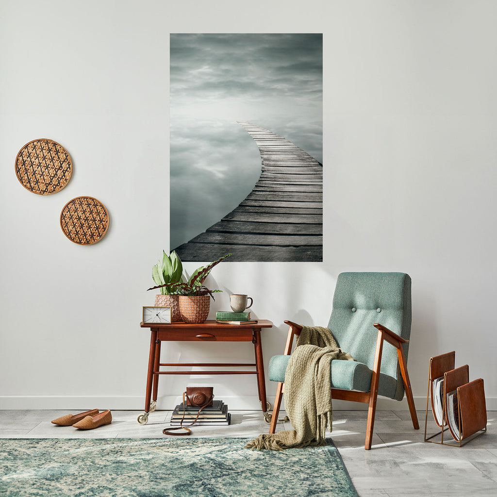 Affiche verticale autocollante « WISPERING PATHWAYS »