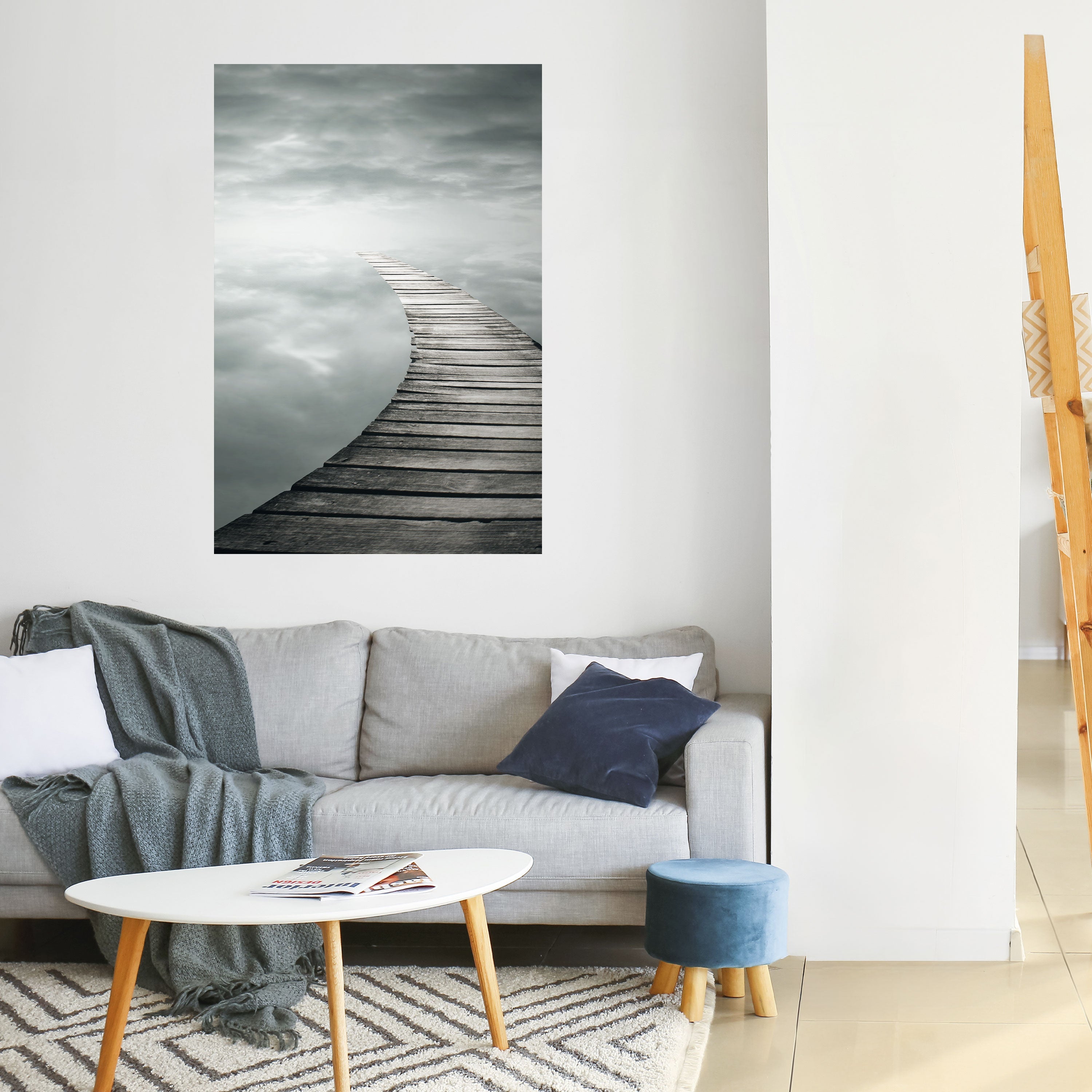 Affiche verticale autocollante « WISPERING PATHWAYS »