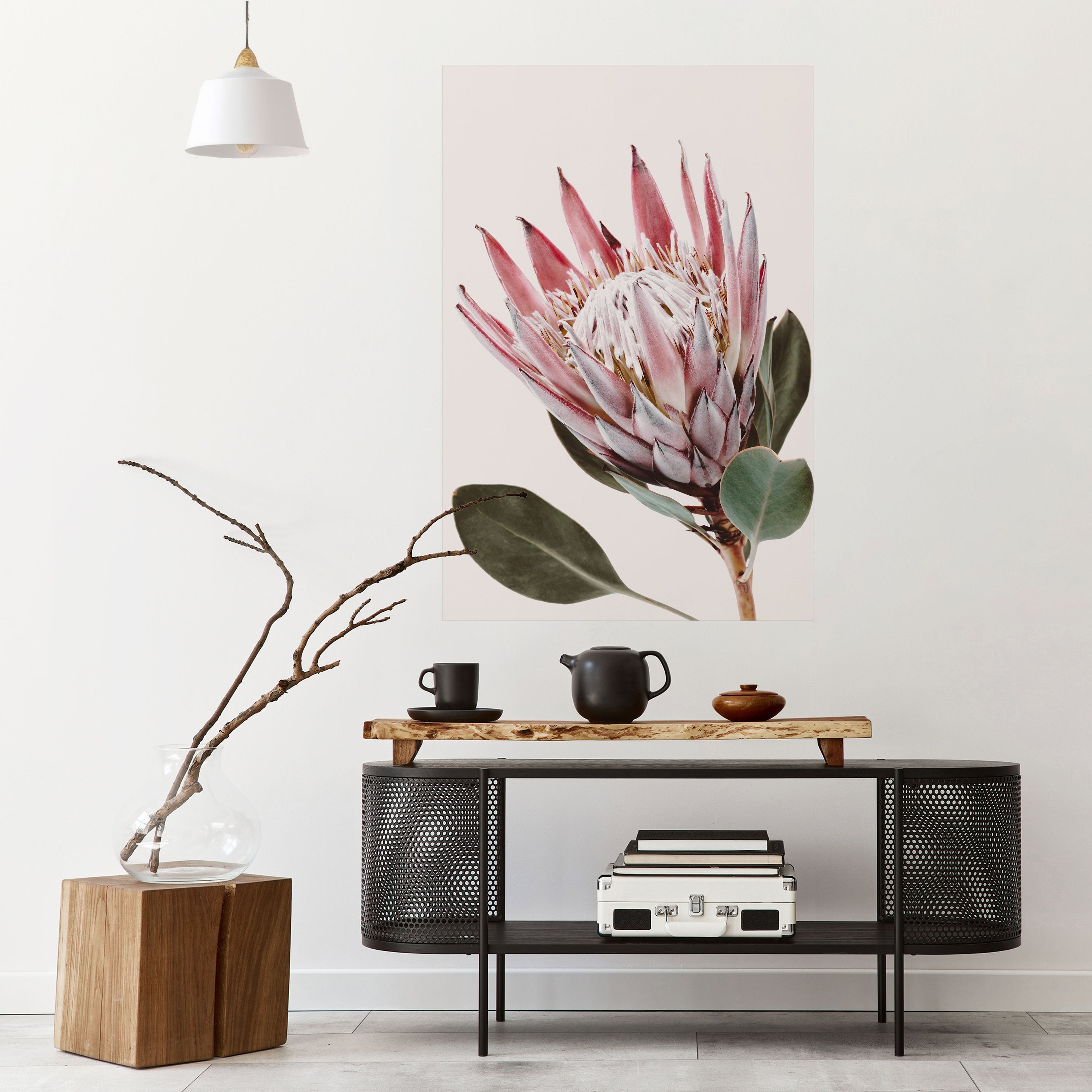 Affiche verticale autocollante « FLEUR DE PROTEA »