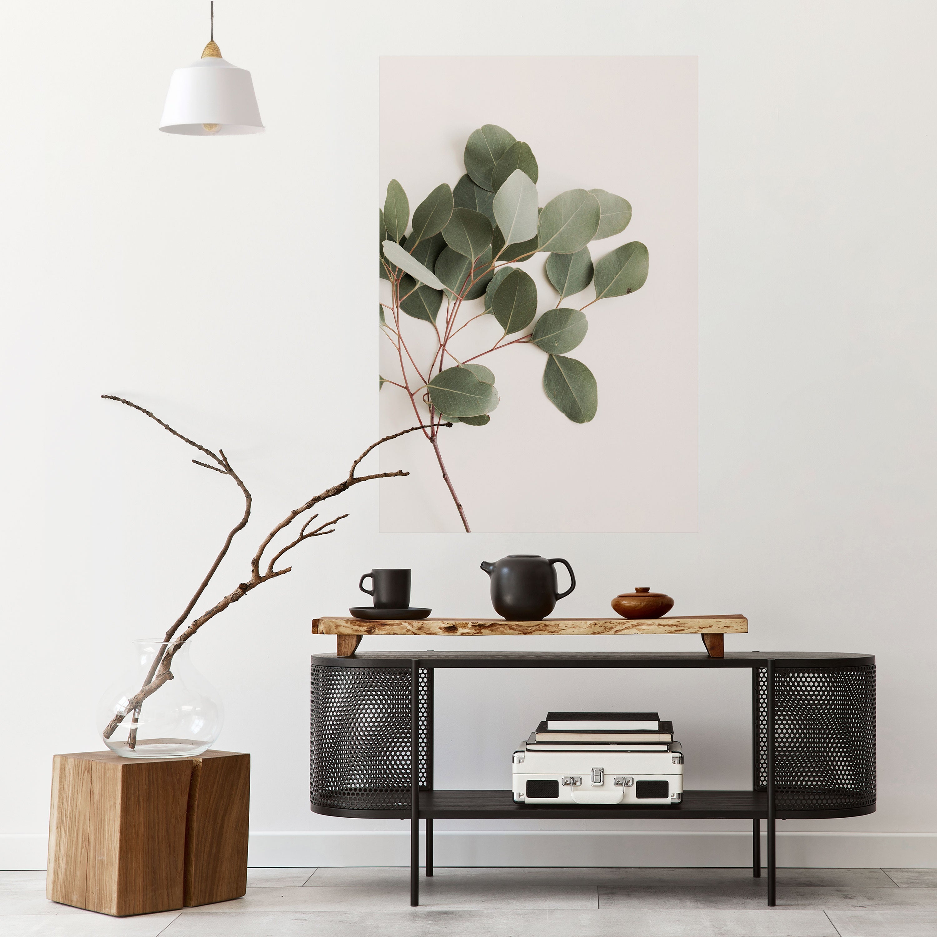 Affiche verticale autocollante « BRANCHE D'EUCALYPTUS »