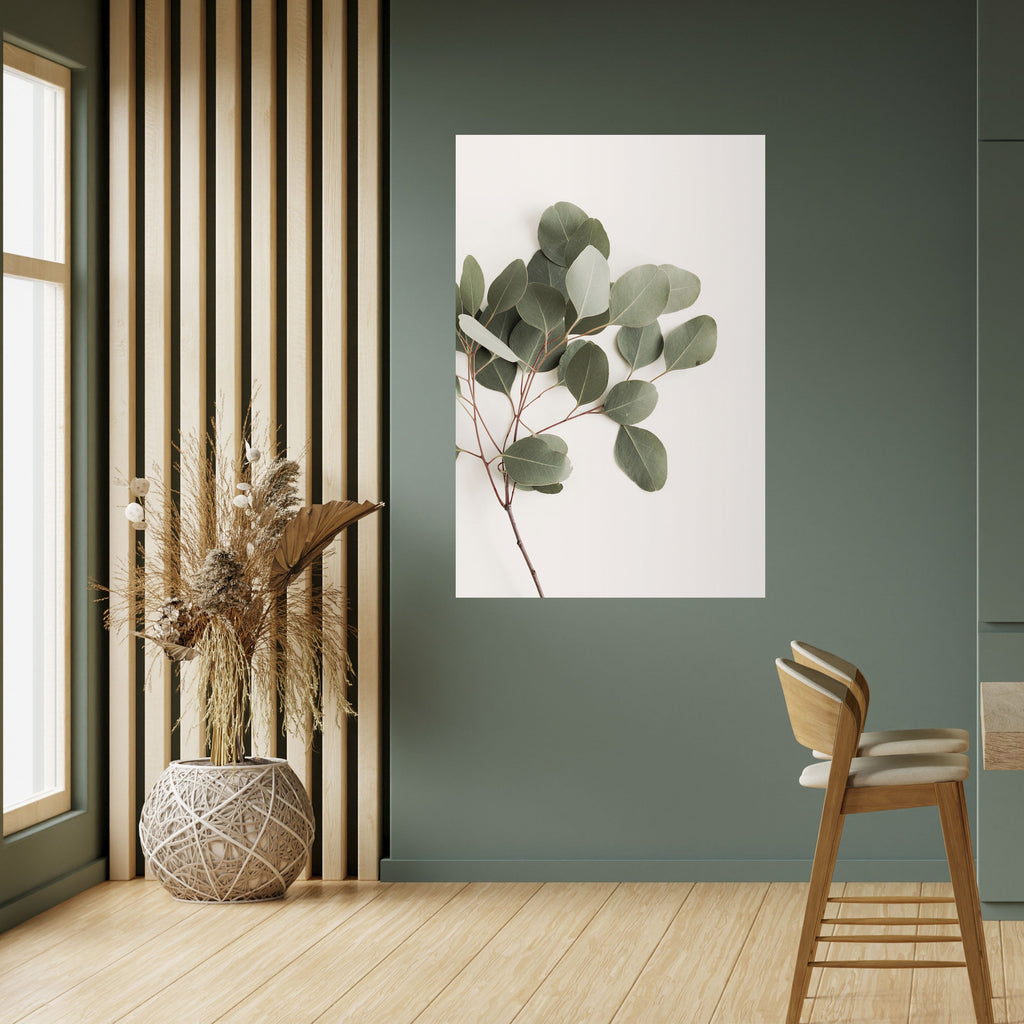 Affiche verticale autocollante « BRANCHE D'EUCALYPTUS »