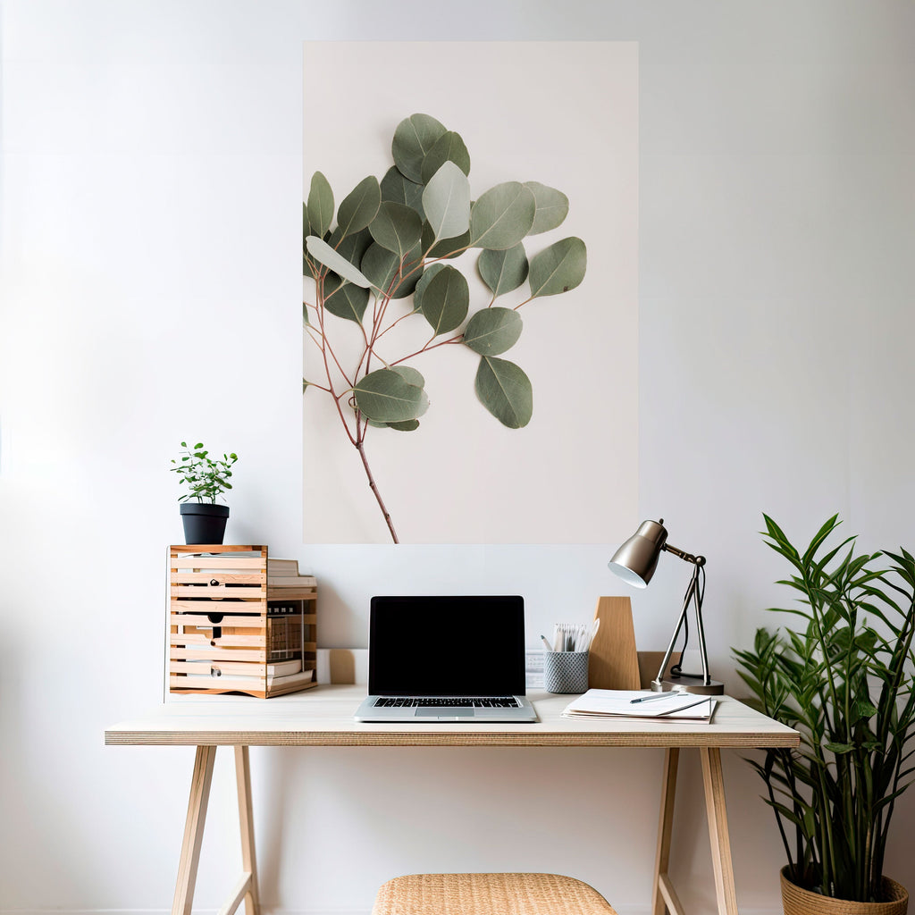 Affiche verticale autocollante « BRANCHE D'EUCALYPTUS »