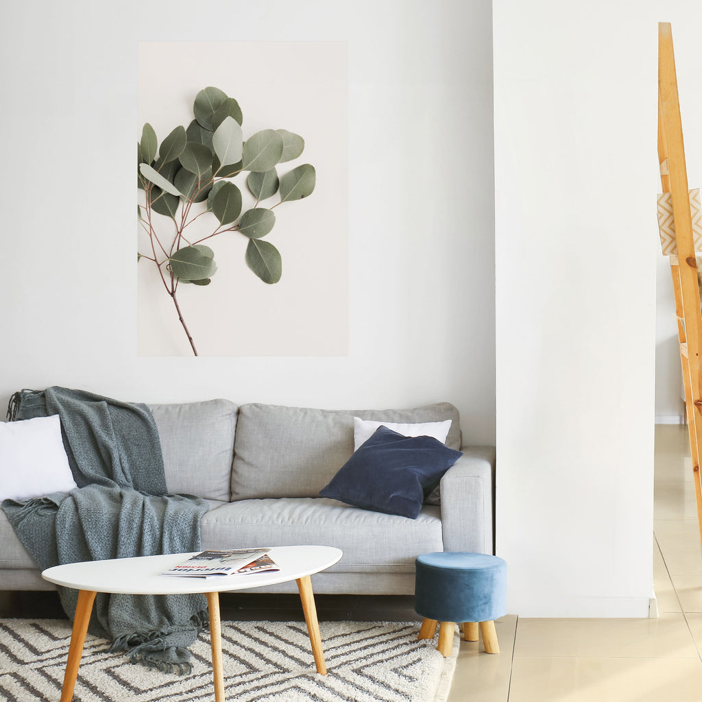 Affiche verticale autocollante « BRANCHE D'EUCALYPTUS »