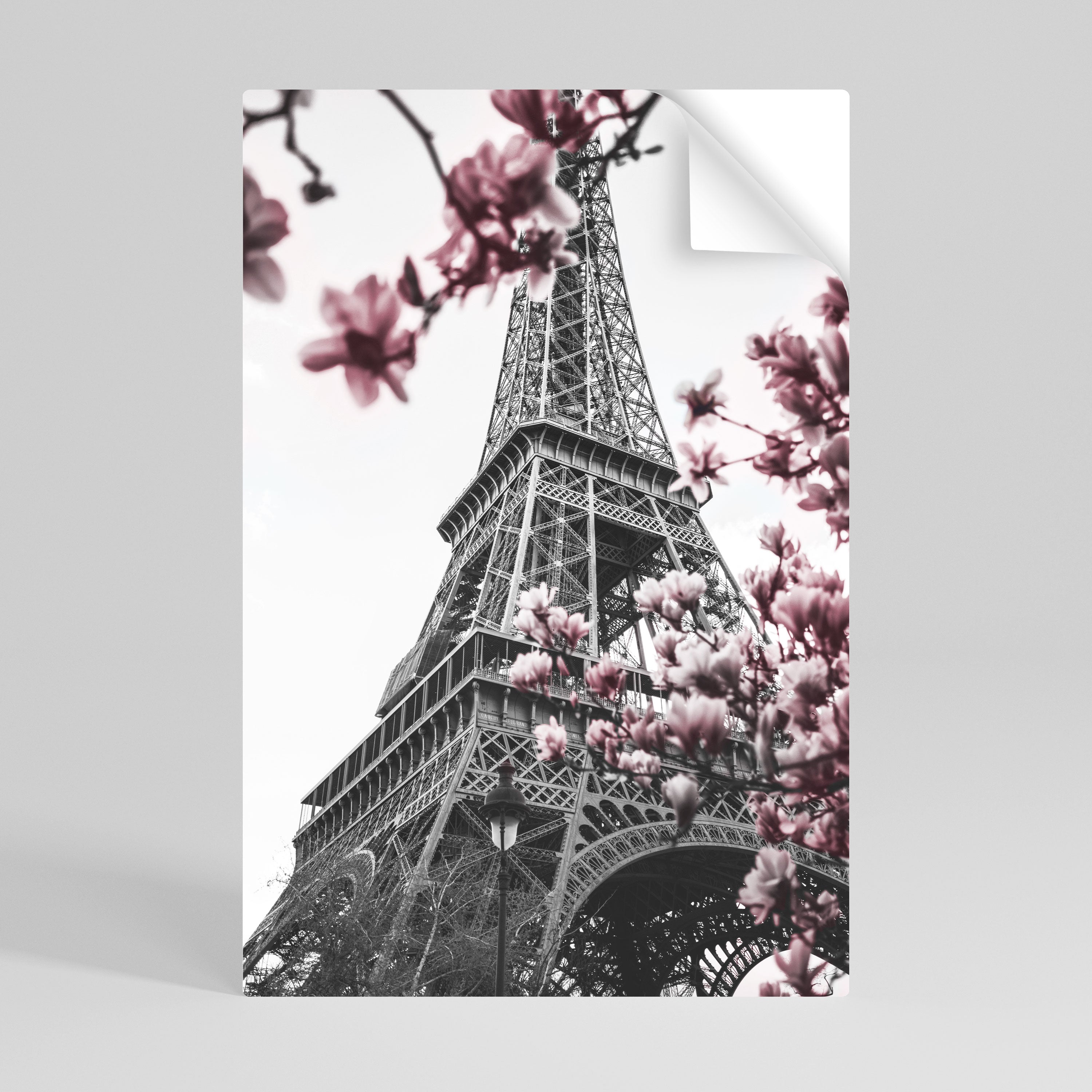 Affiche verticale autocollante « EIFFEL EN FLEURS »