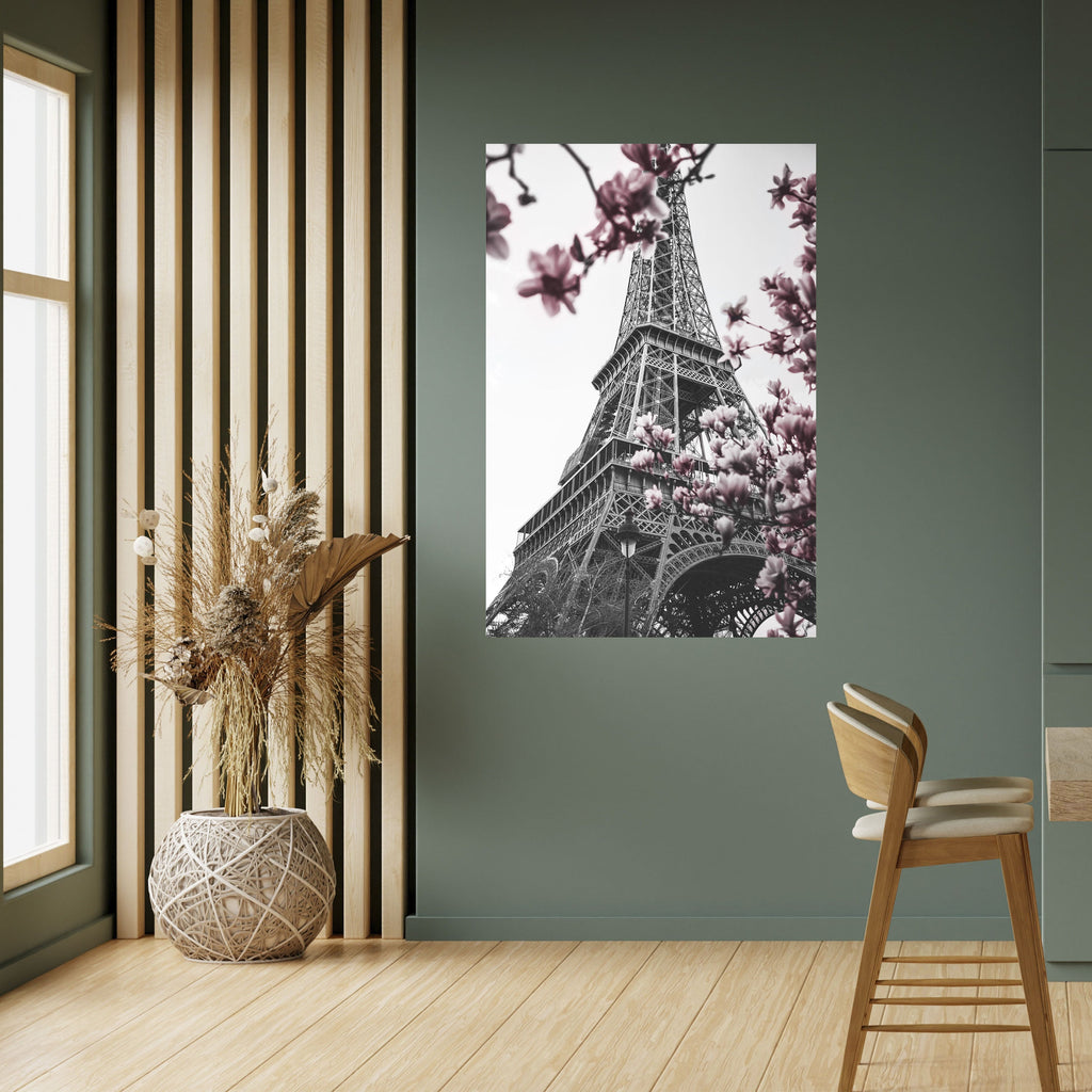 Affiche verticale autocollante « EIFFEL EN FLEURS »