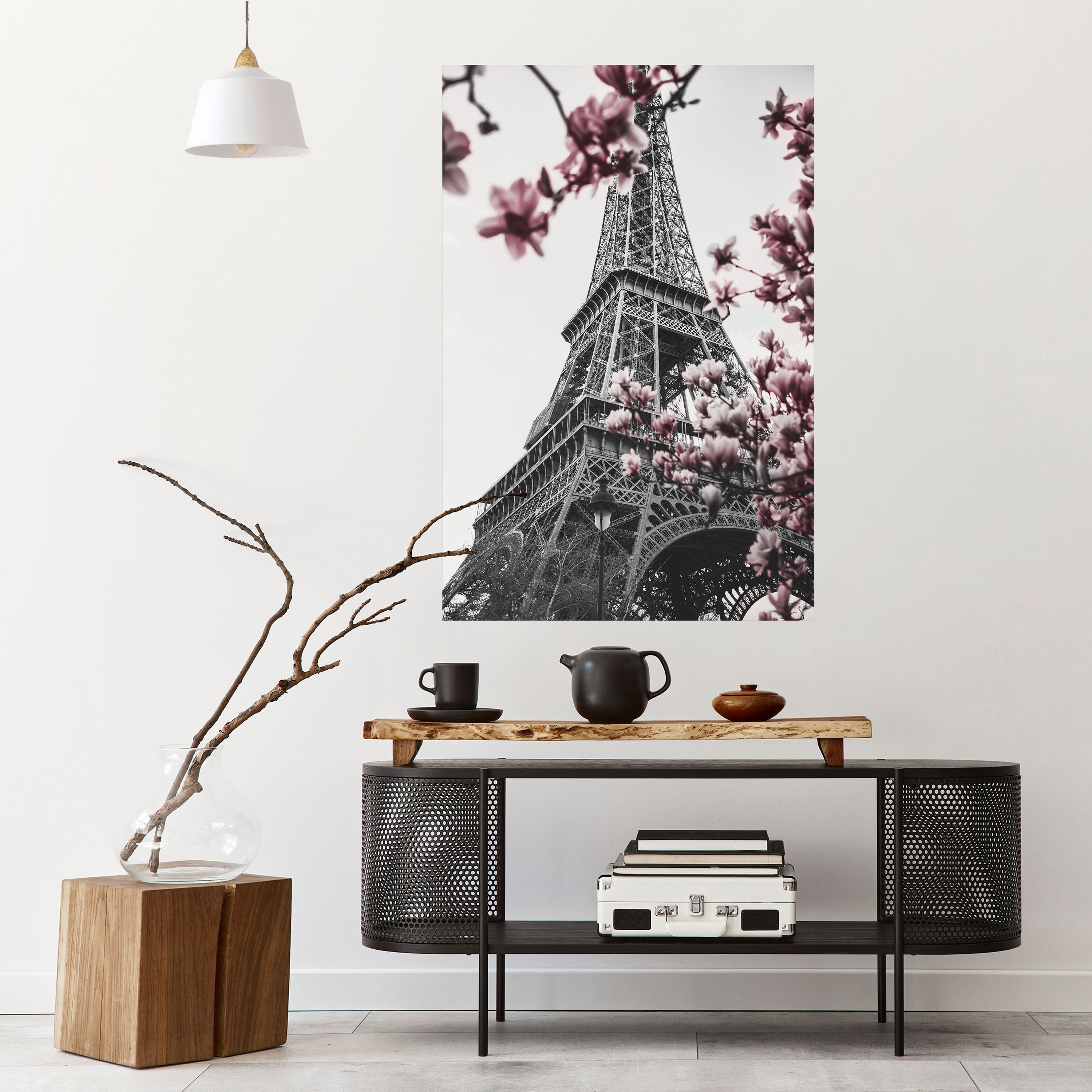 Affiche verticale autocollante « EIFFEL EN FLEURS »