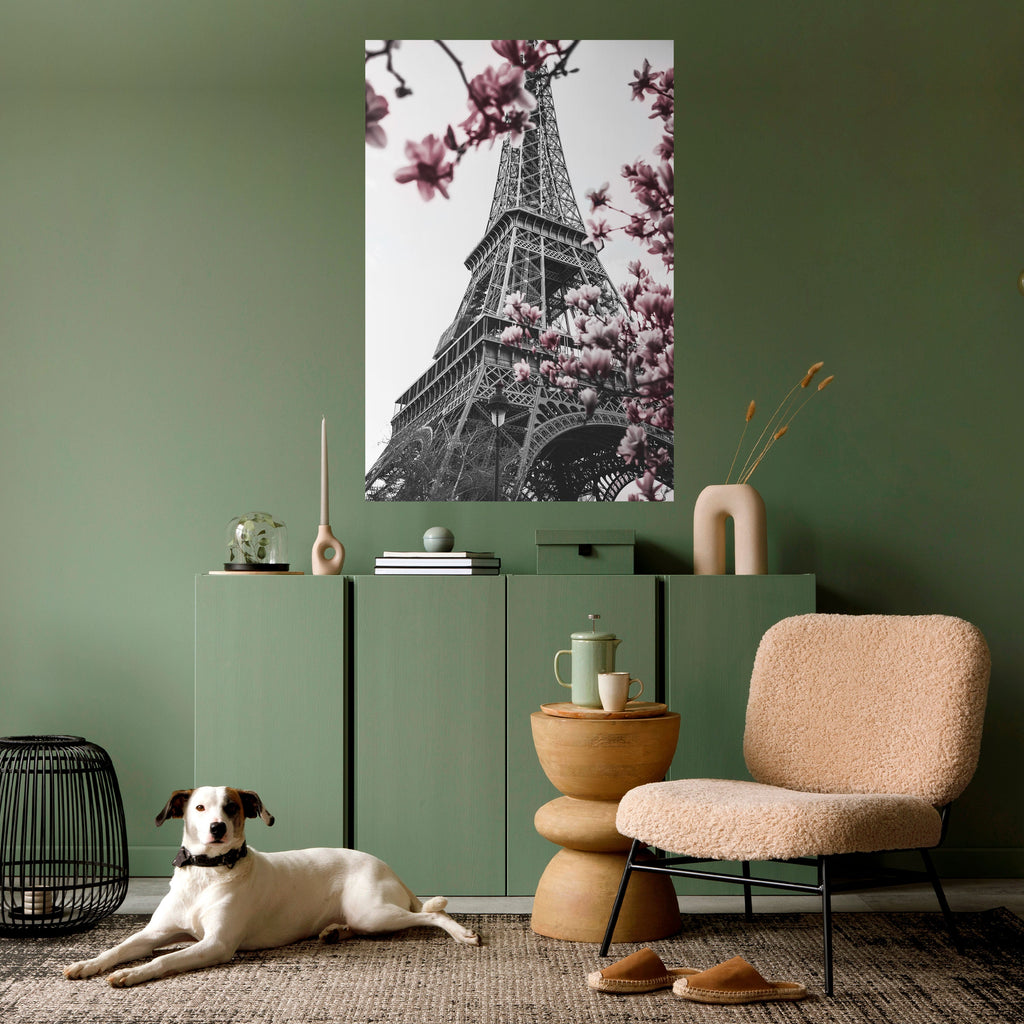 Affiche verticale autocollante « EIFFEL EN FLEURS »