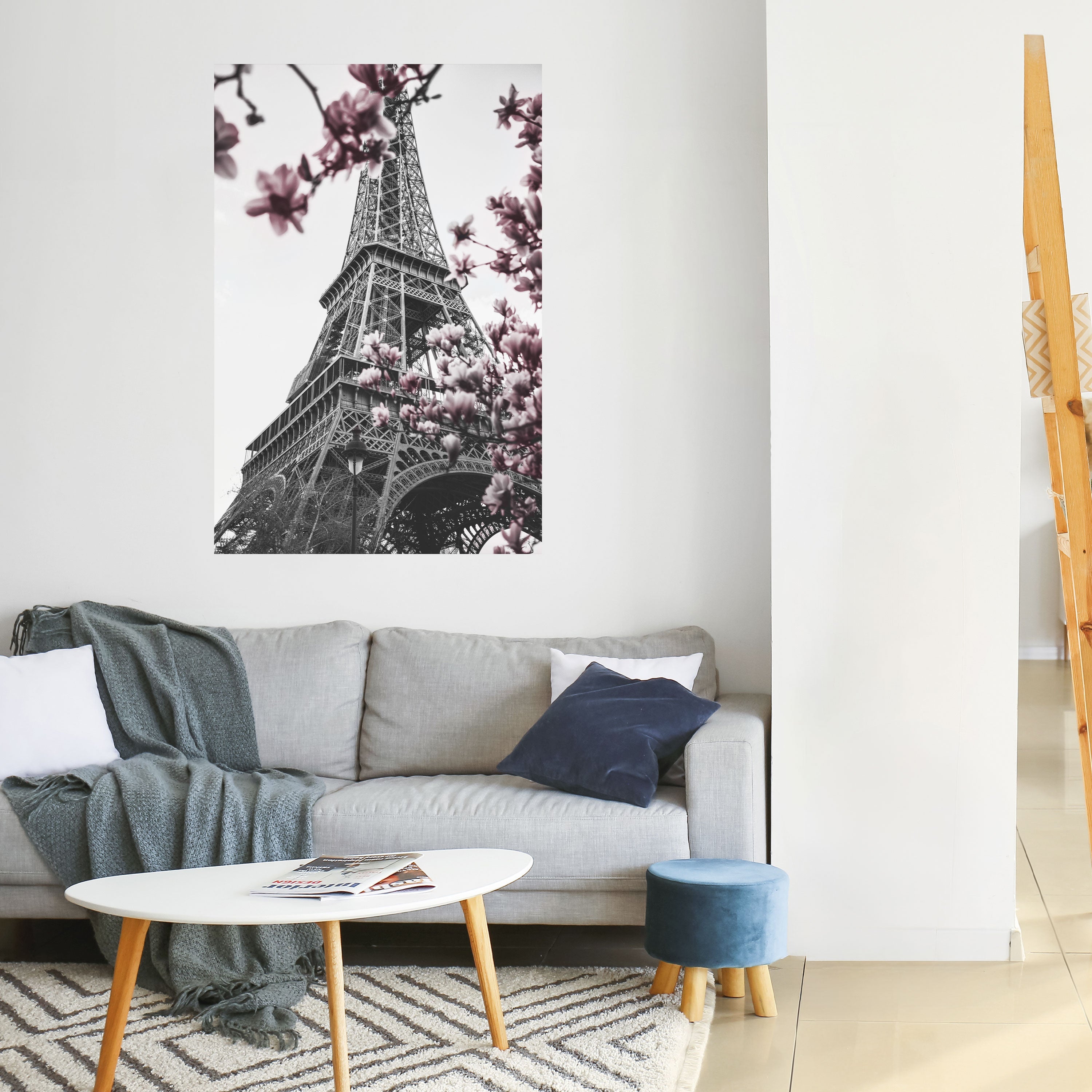 Affiche verticale autocollante « EIFFEL EN FLEURS »