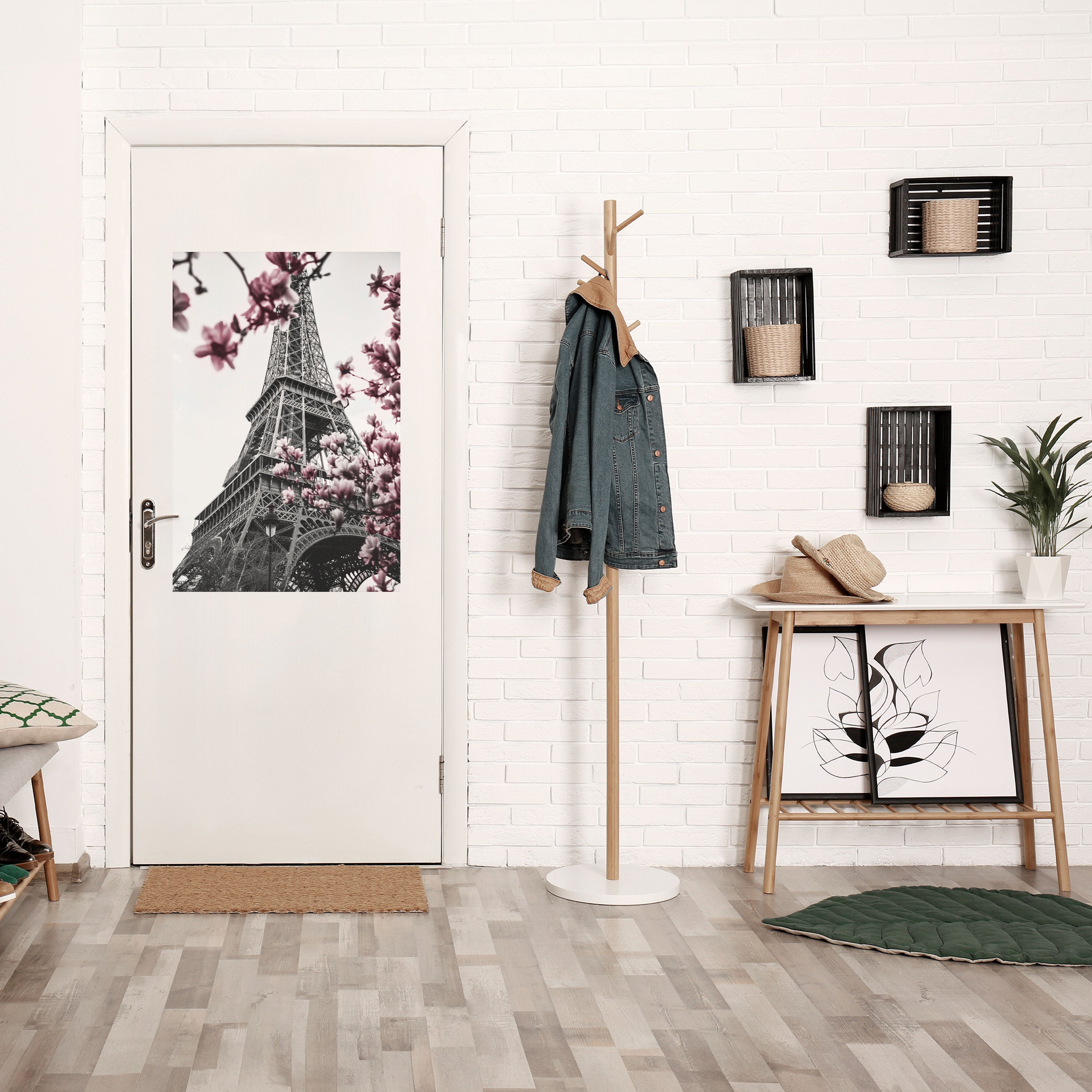 Affiche verticale autocollante « EIFFEL EN FLEURS »