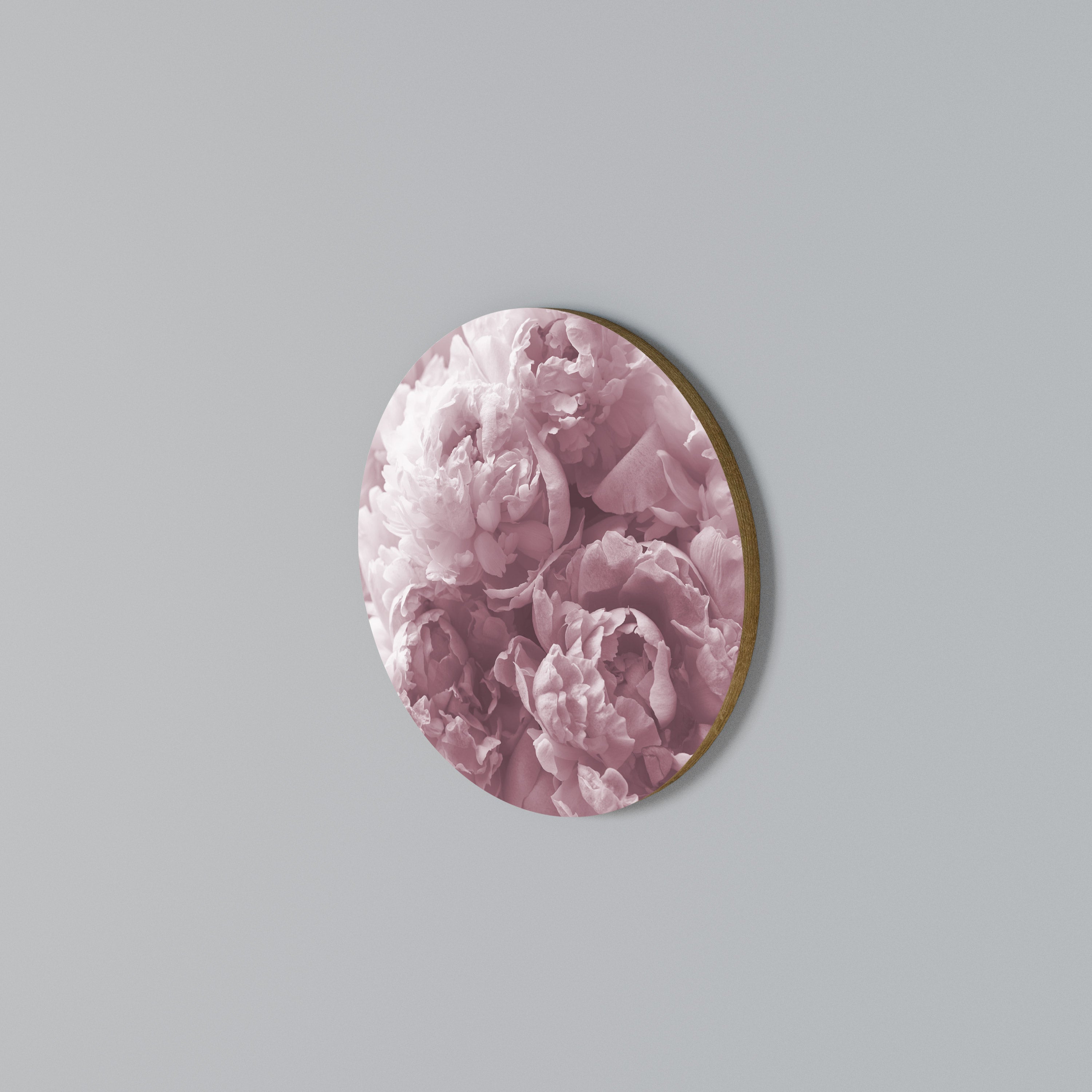 BLUSHED SERENITY Round Wall Art