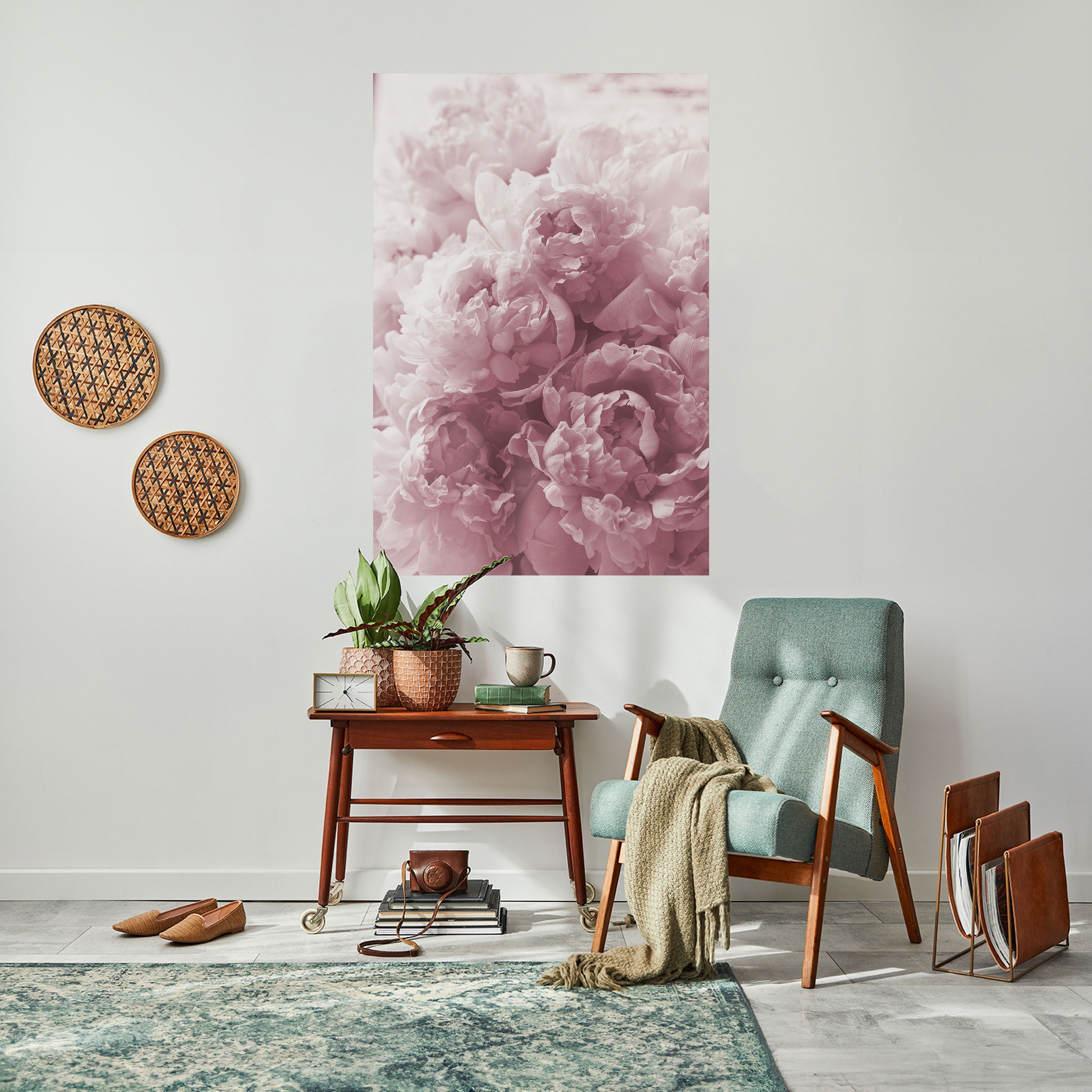 Affiche verticale autocollante « SÉRÉNITÉ ROUGIEUSE »