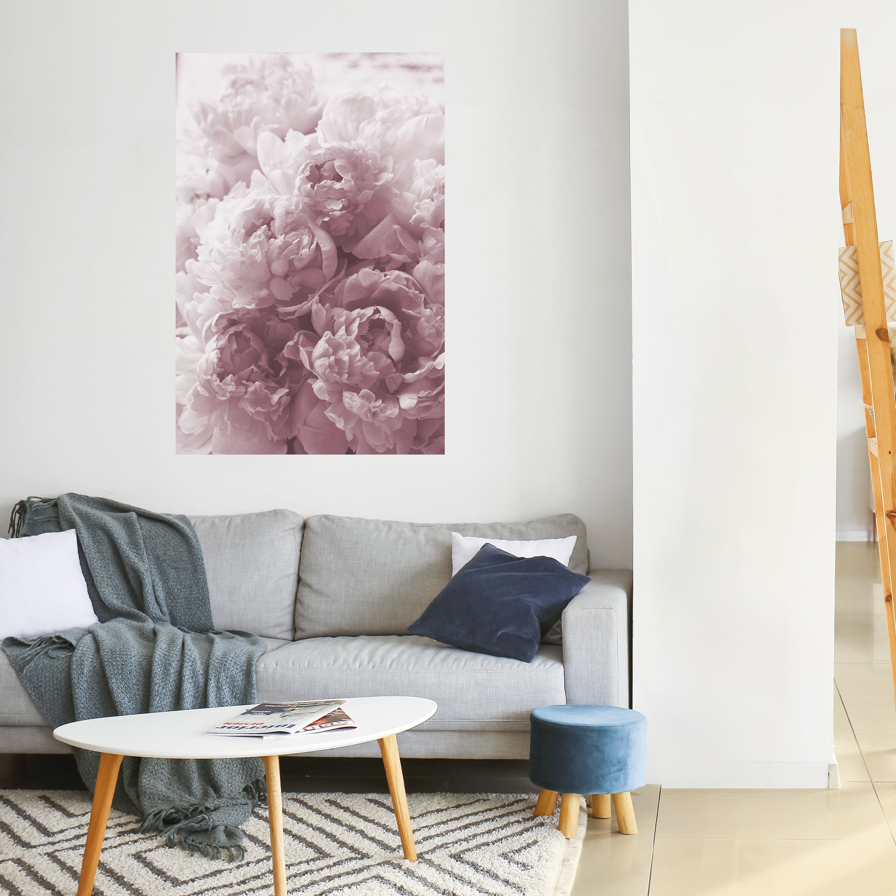 Affiche verticale autocollante « SÉRÉNITÉ ROUGIEUSE »