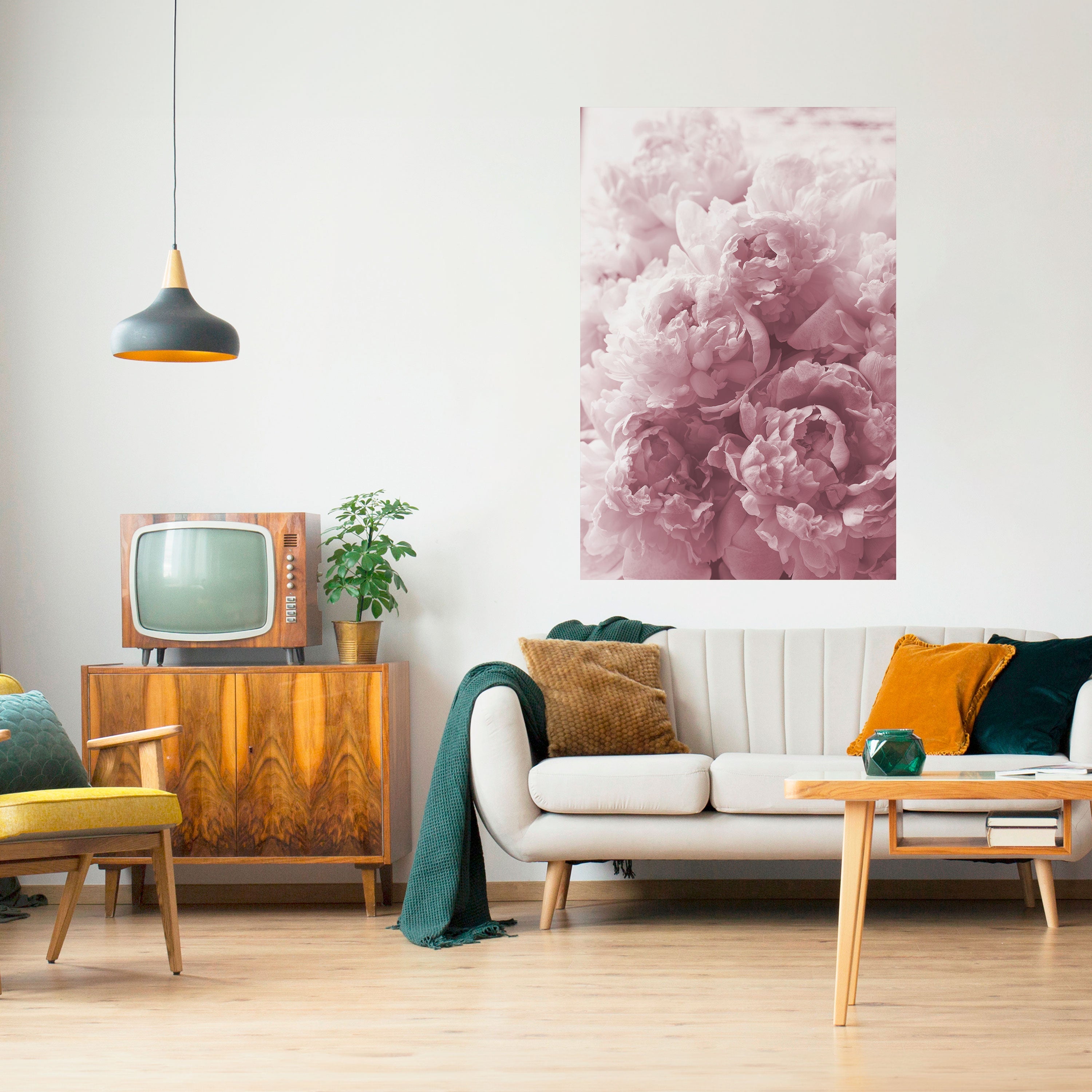 Affiche verticale autocollante « SÉRÉNITÉ ROUGIEUSE »