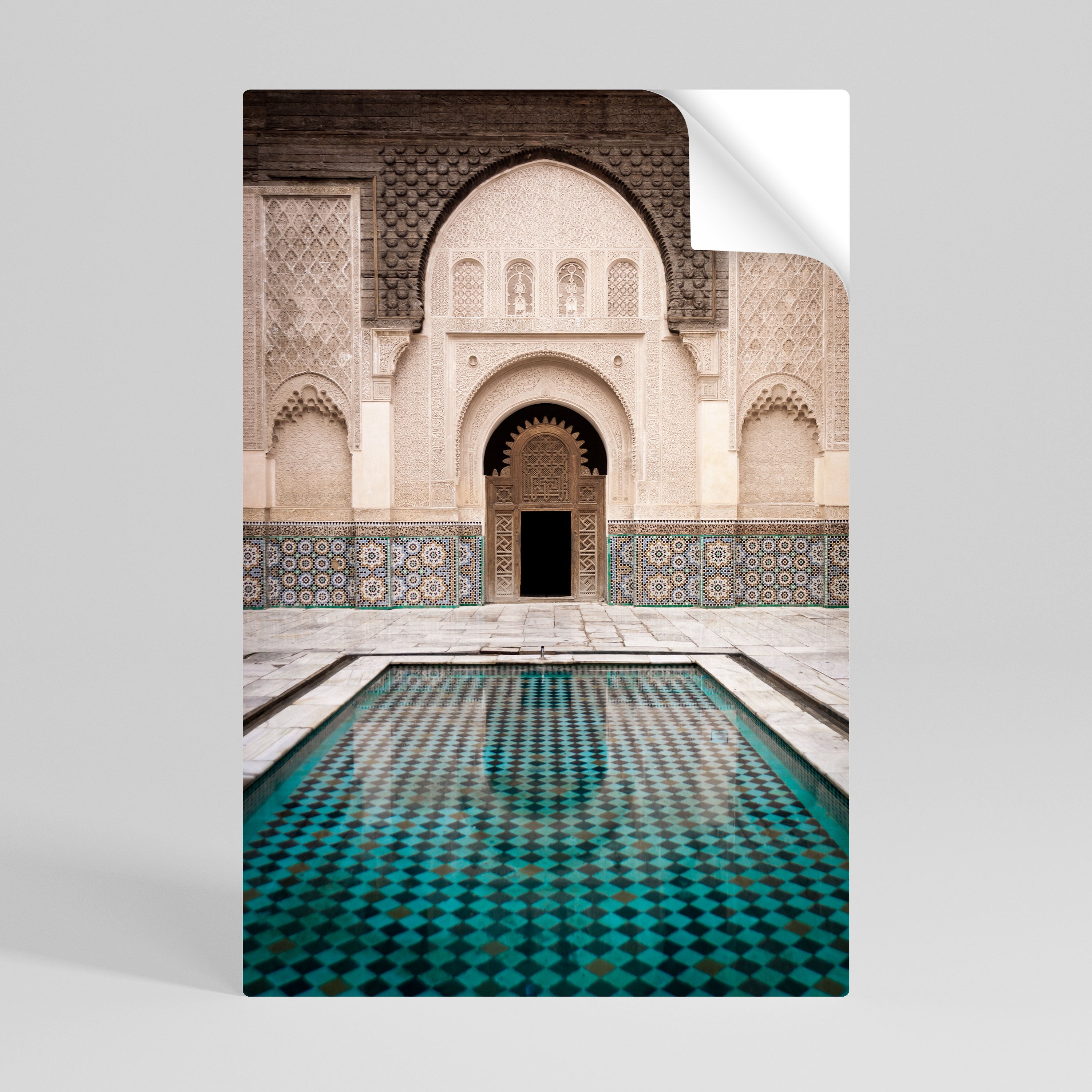 Affiche verticale autocollante « ENTRÉE MYSTIQUE »