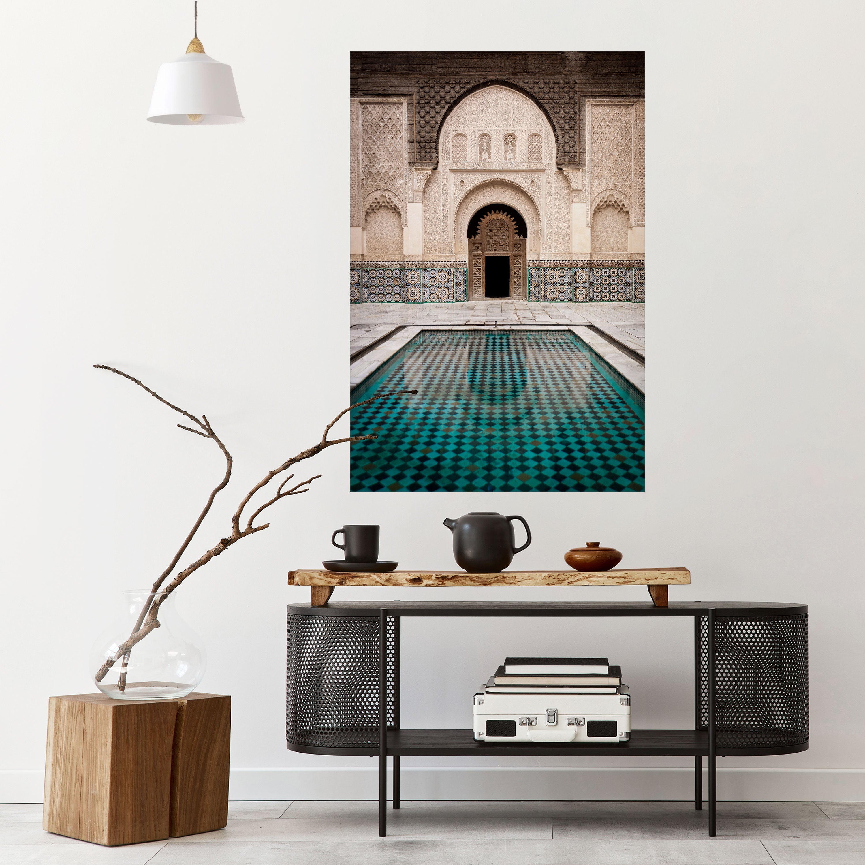 Affiche verticale autocollante « ENTRÉE MYSTIQUE »