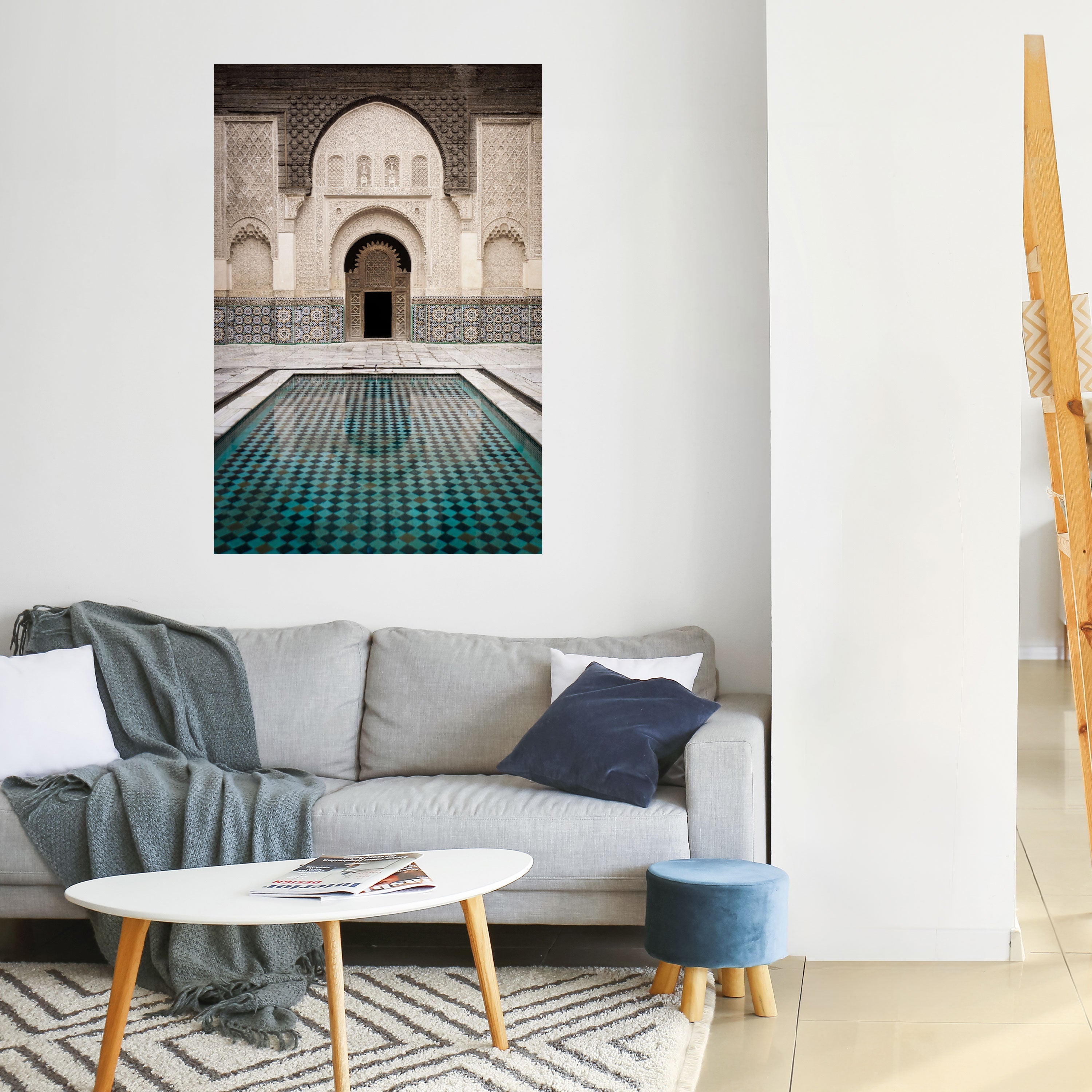 Affiche verticale autocollante « ENTRÉE MYSTIQUE »