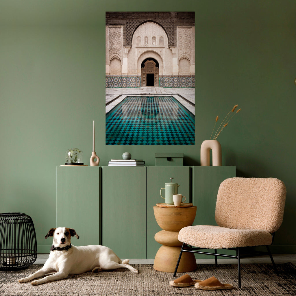 Affiche verticale autocollante « ENTRÉE MYSTIQUE »