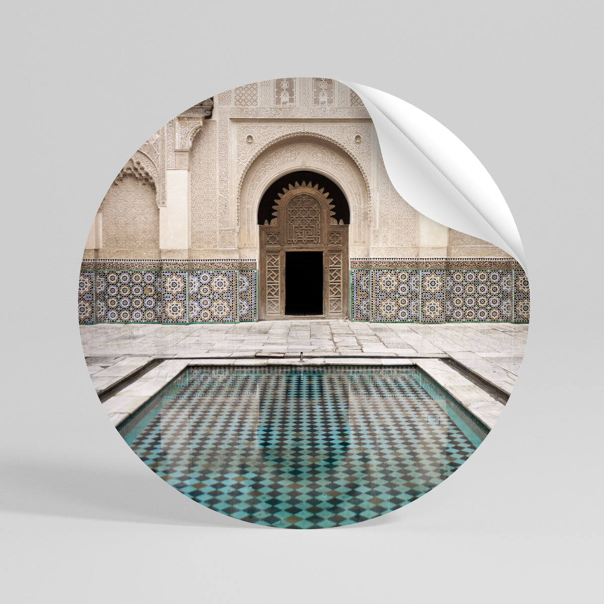 MYSTIC ENTRANCE Peel and Stick Round Sticker