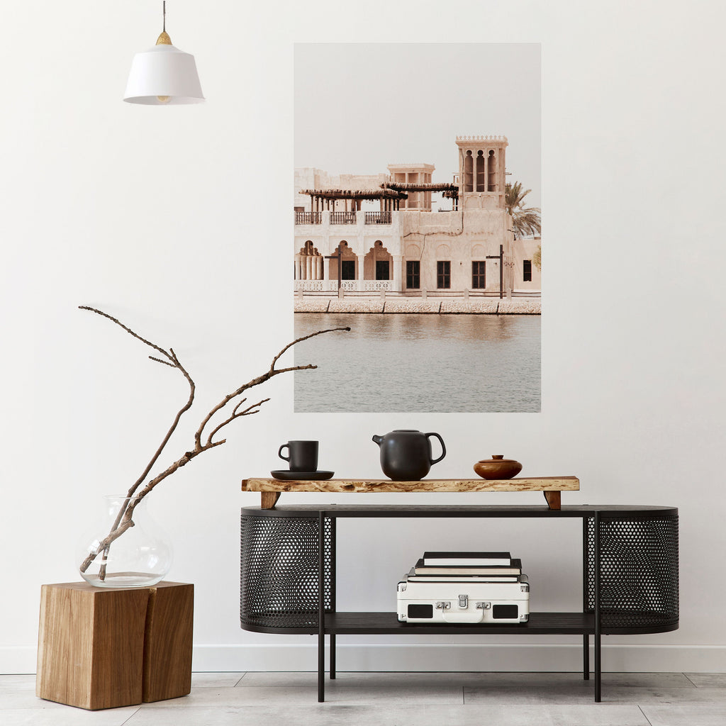 Affiche verticale autocollante « VUES DU DÉSERT »