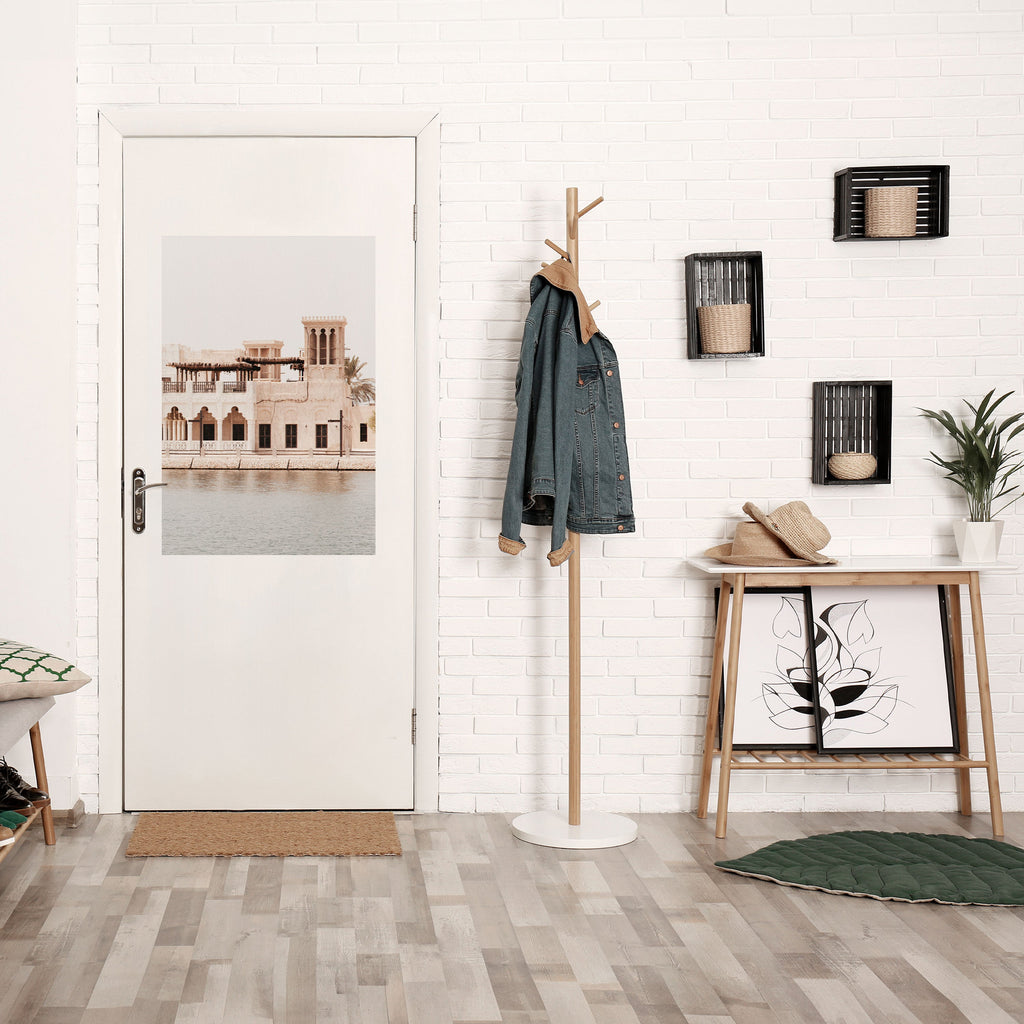 Affiche verticale autocollante « VUES DU DÉSERT »