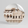 DESERT VISTAS Peel and Stick Round Sticker