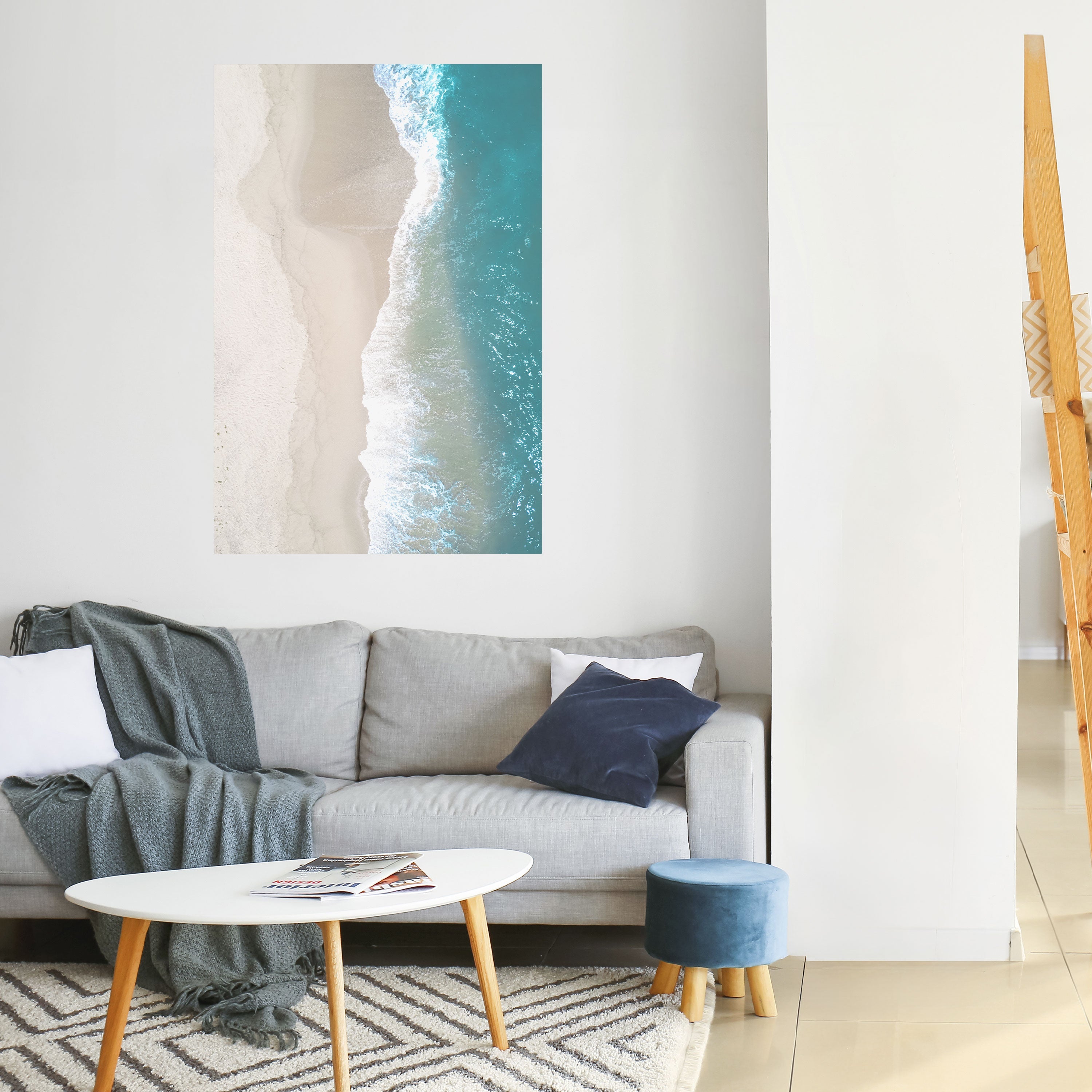 Affiche verticale autocollante « SAND AND SEA HARMONY »