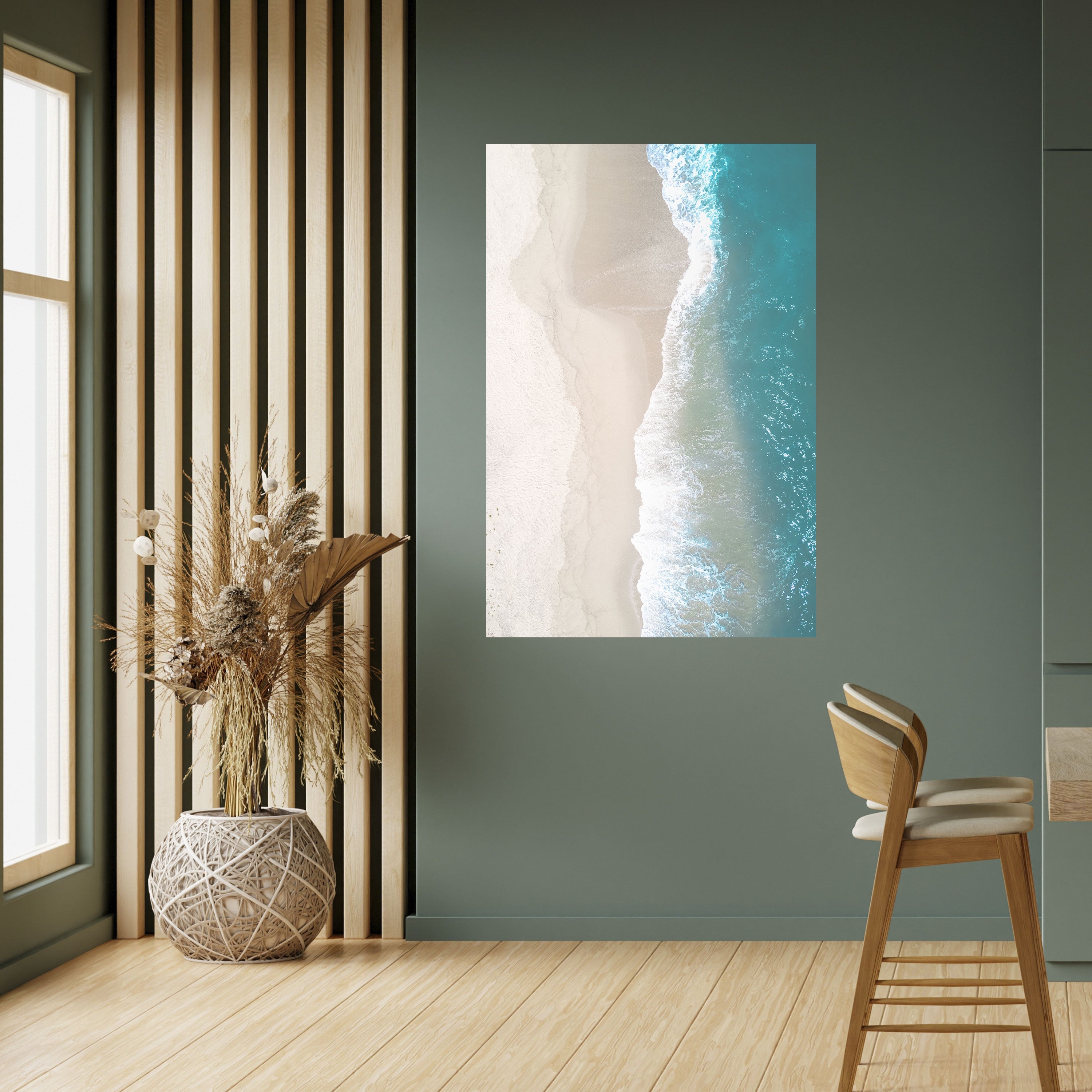 Affiche verticale autocollante « SAND AND SEA HARMONY »