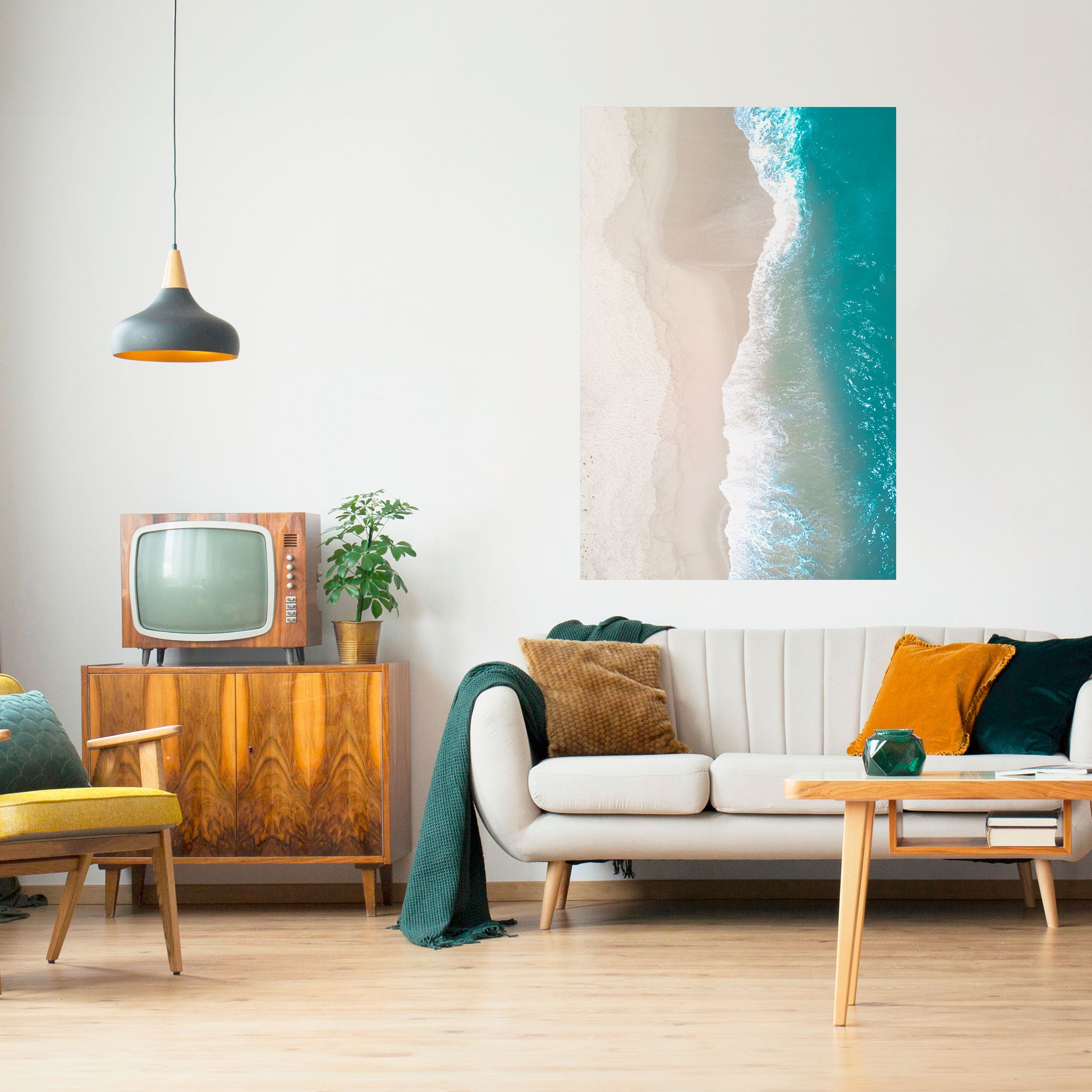 Affiche verticale autocollante « SAND AND SEA HARMONY »