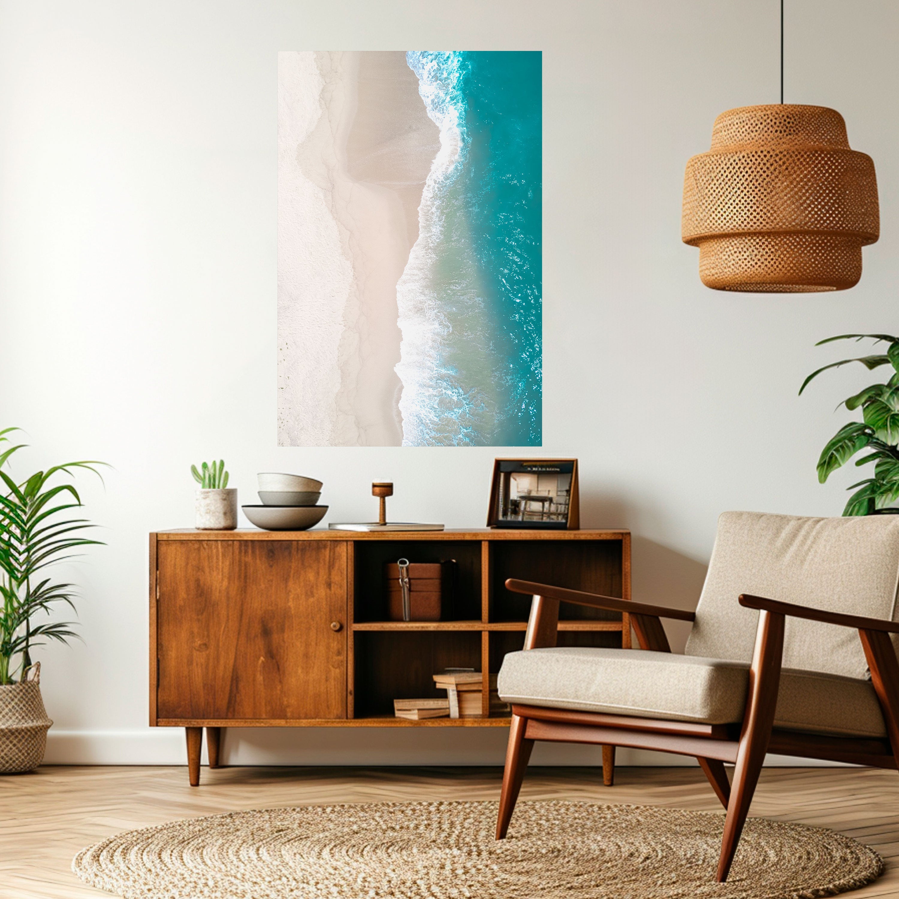 Affiche verticale autocollante « SAND AND SEA HARMONY »